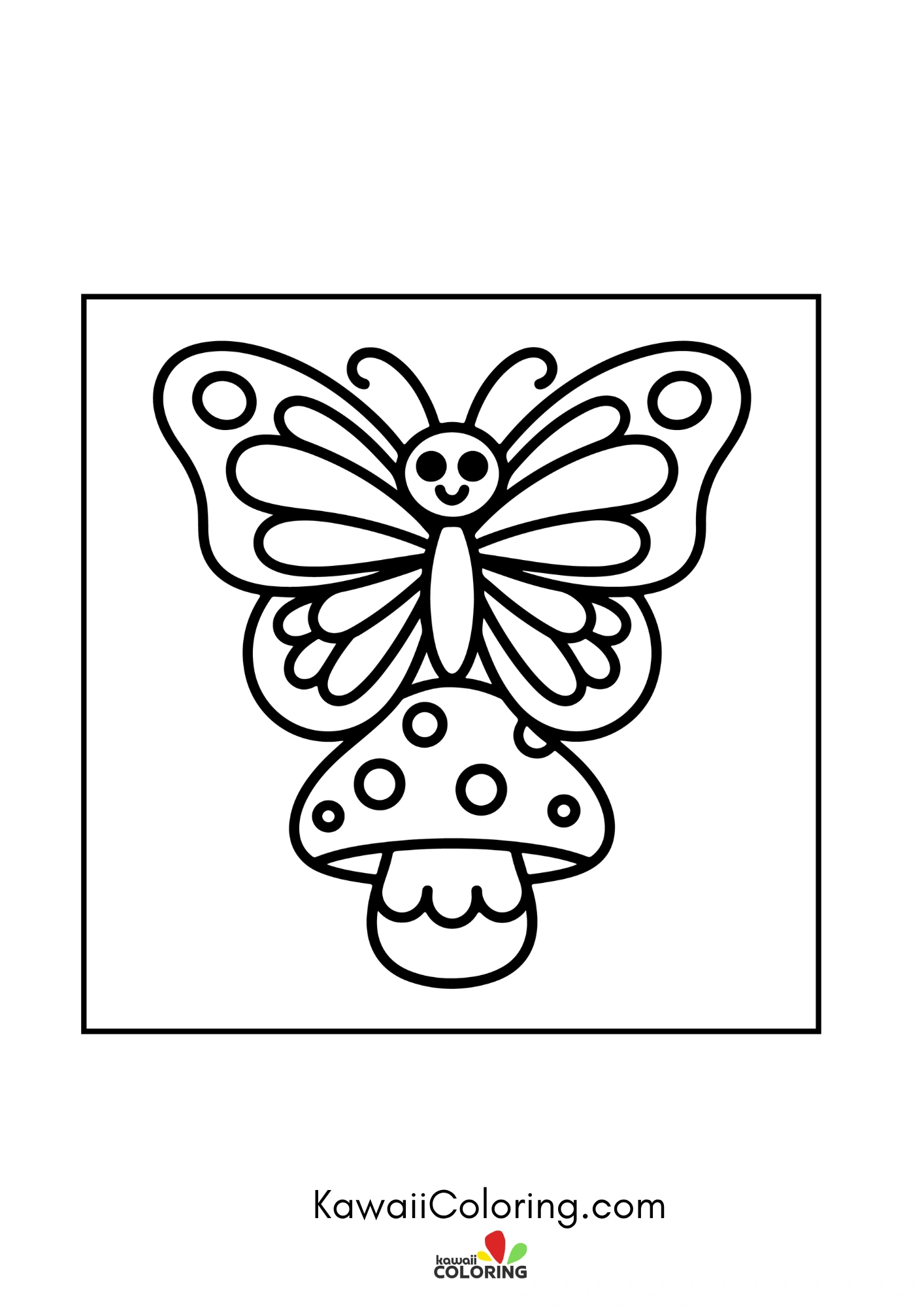 Butterfly resting among garden flowers