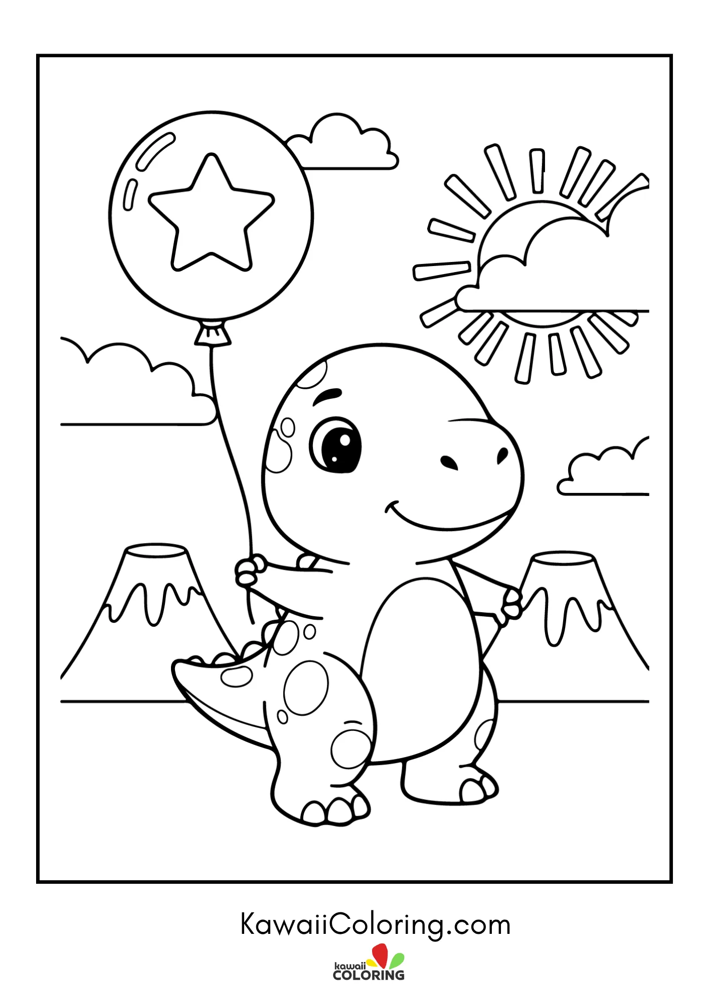 Dinosaur hatchling with simple background