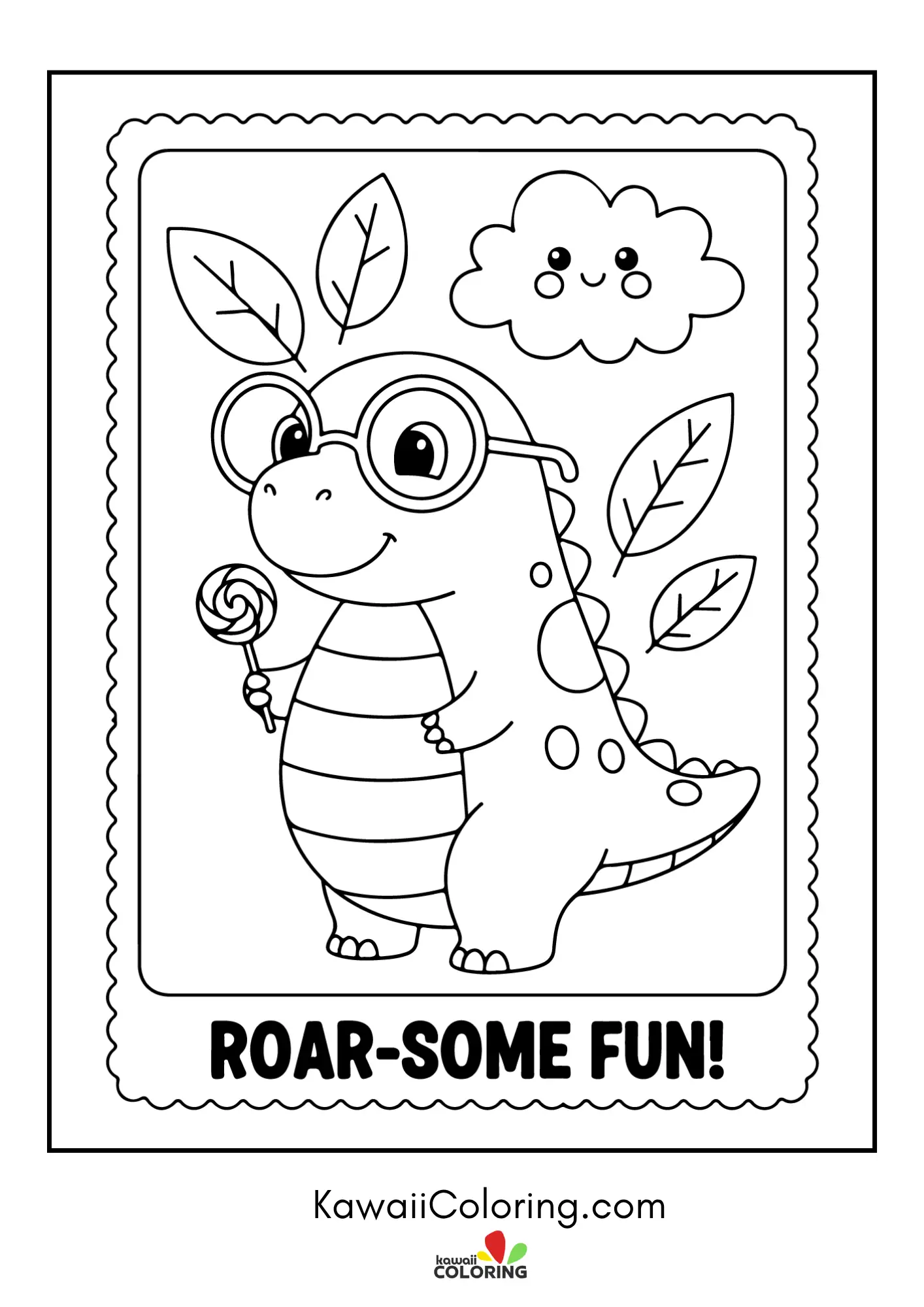 Baby dinosaur in a prehistoric scene