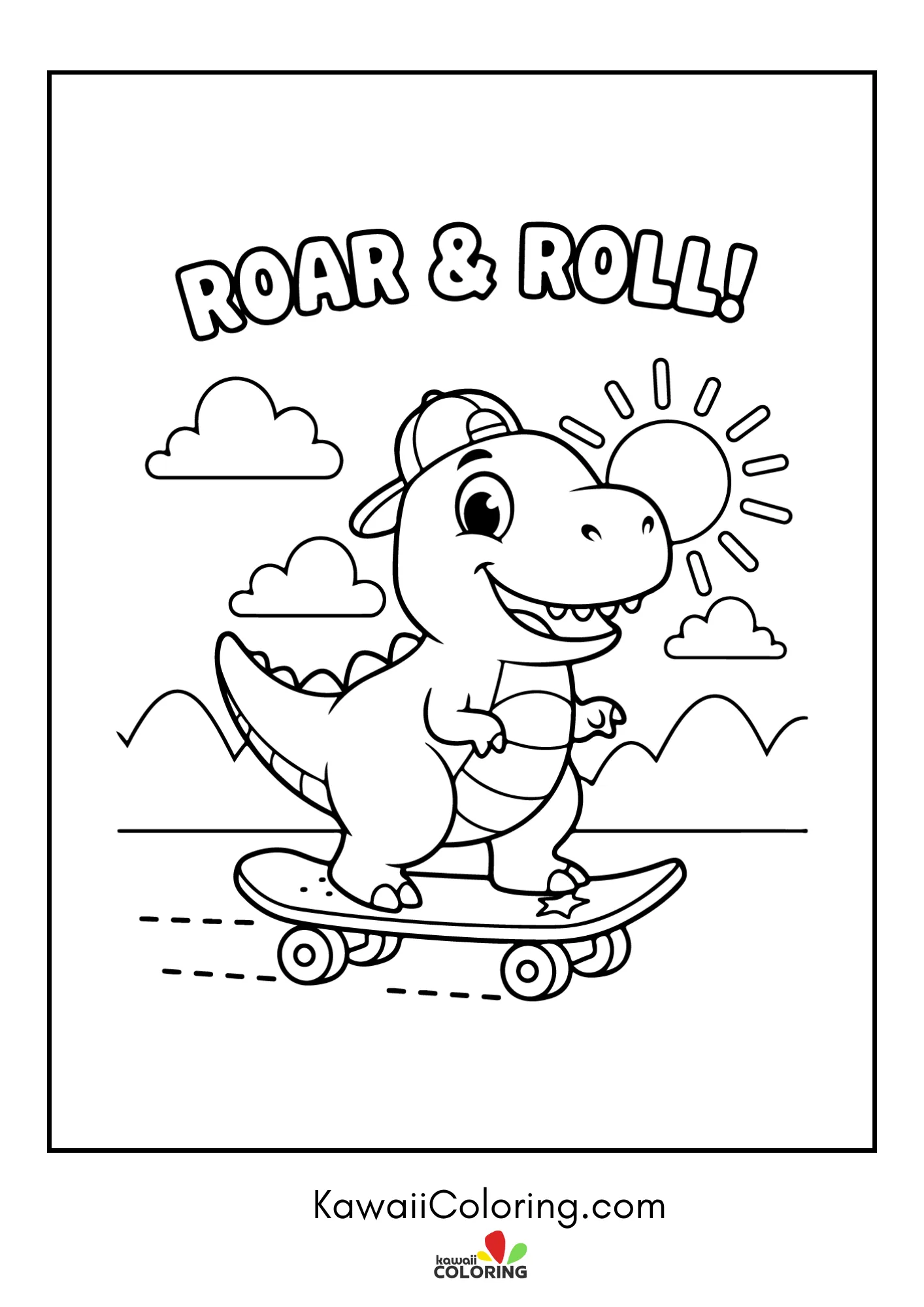 Baby dinosaur in a prehistoric scene