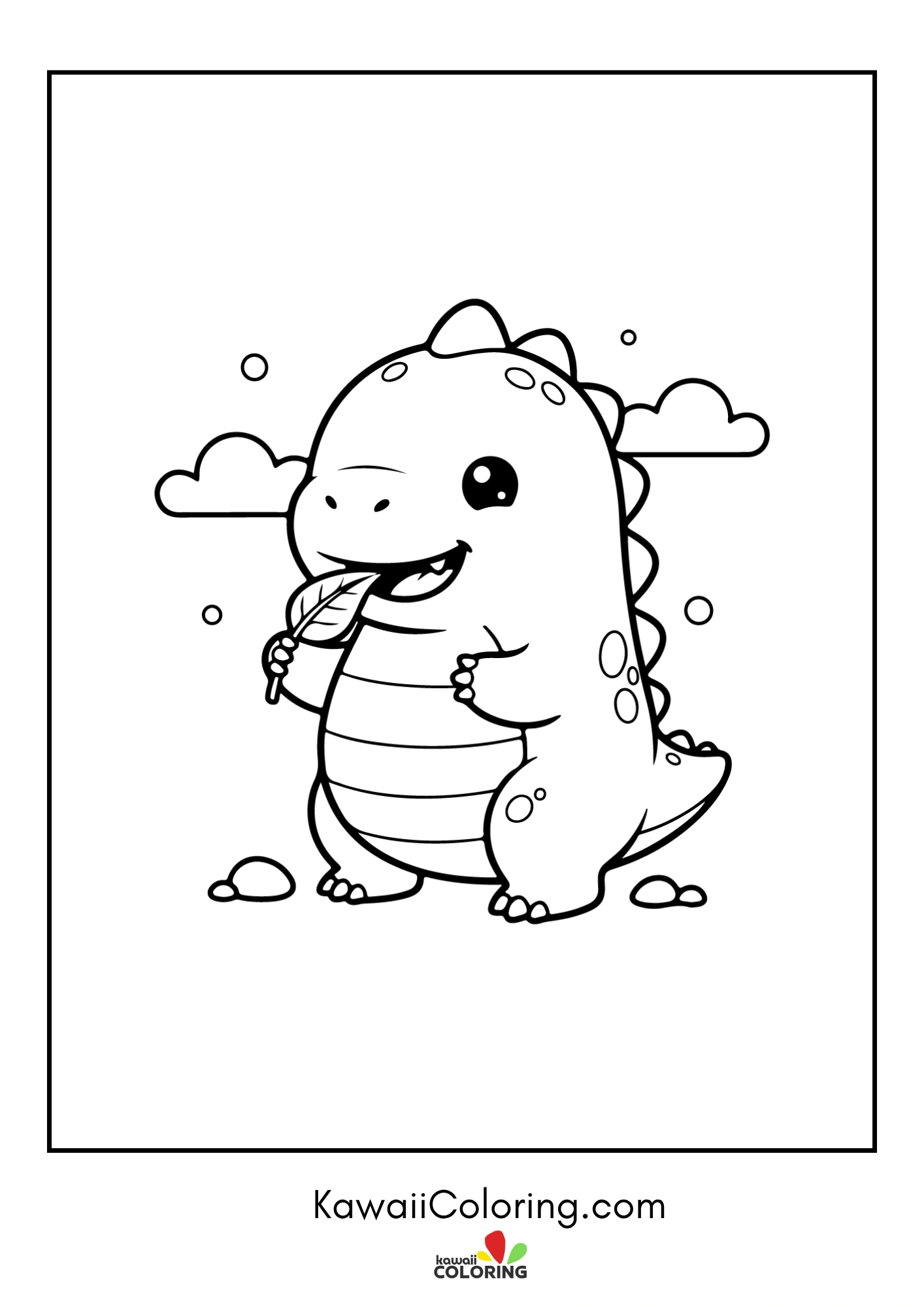 Dinosaur hatchling with simple background