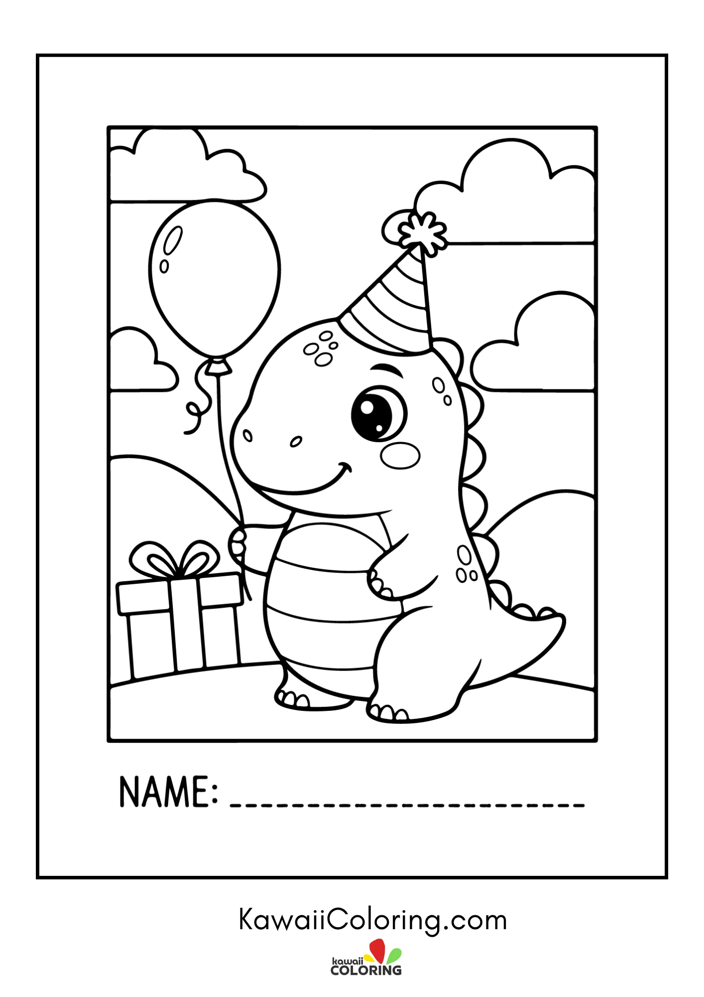 Baby dinosaur in a prehistoric scene