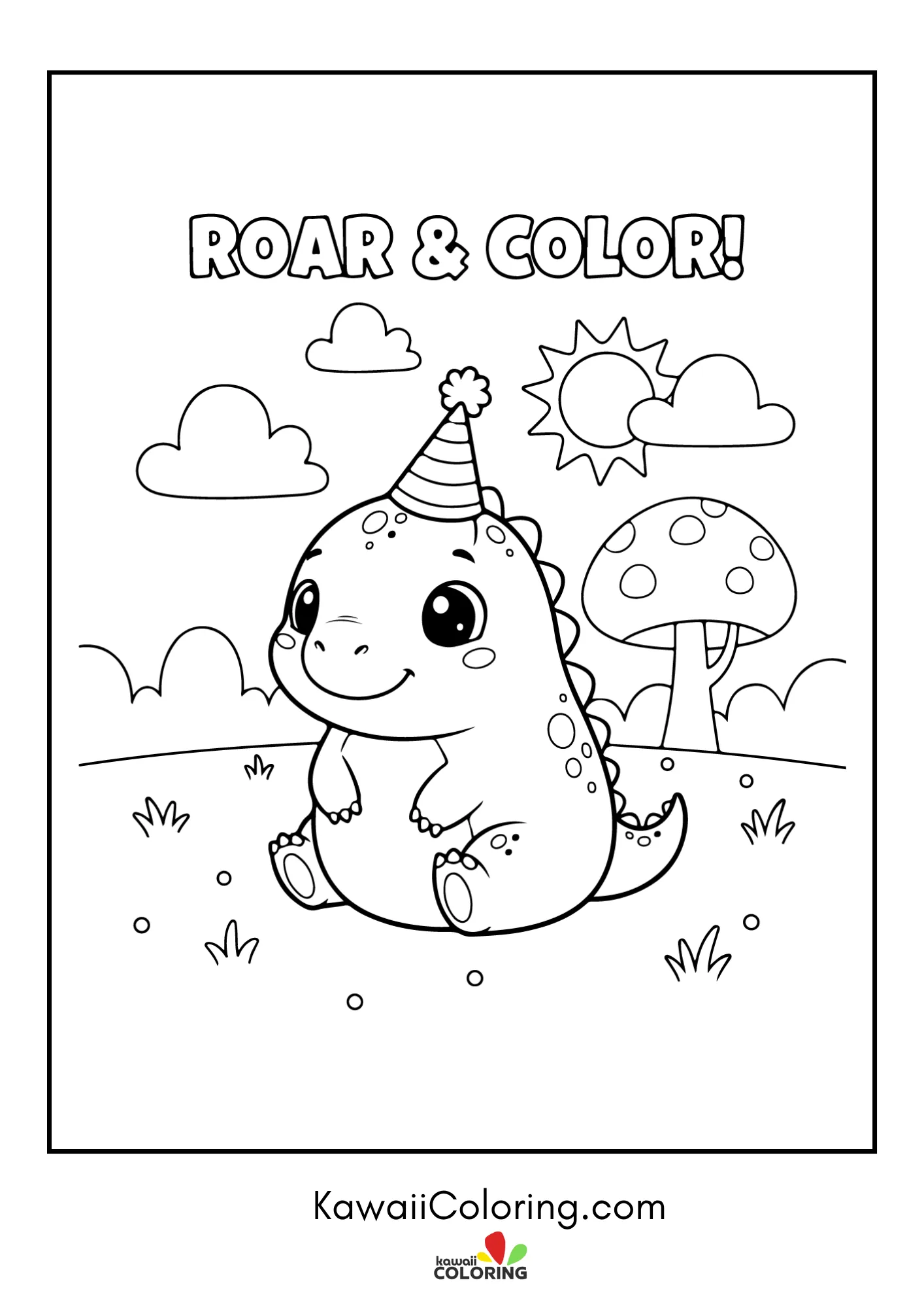 Dinosaur hatchling with simple background