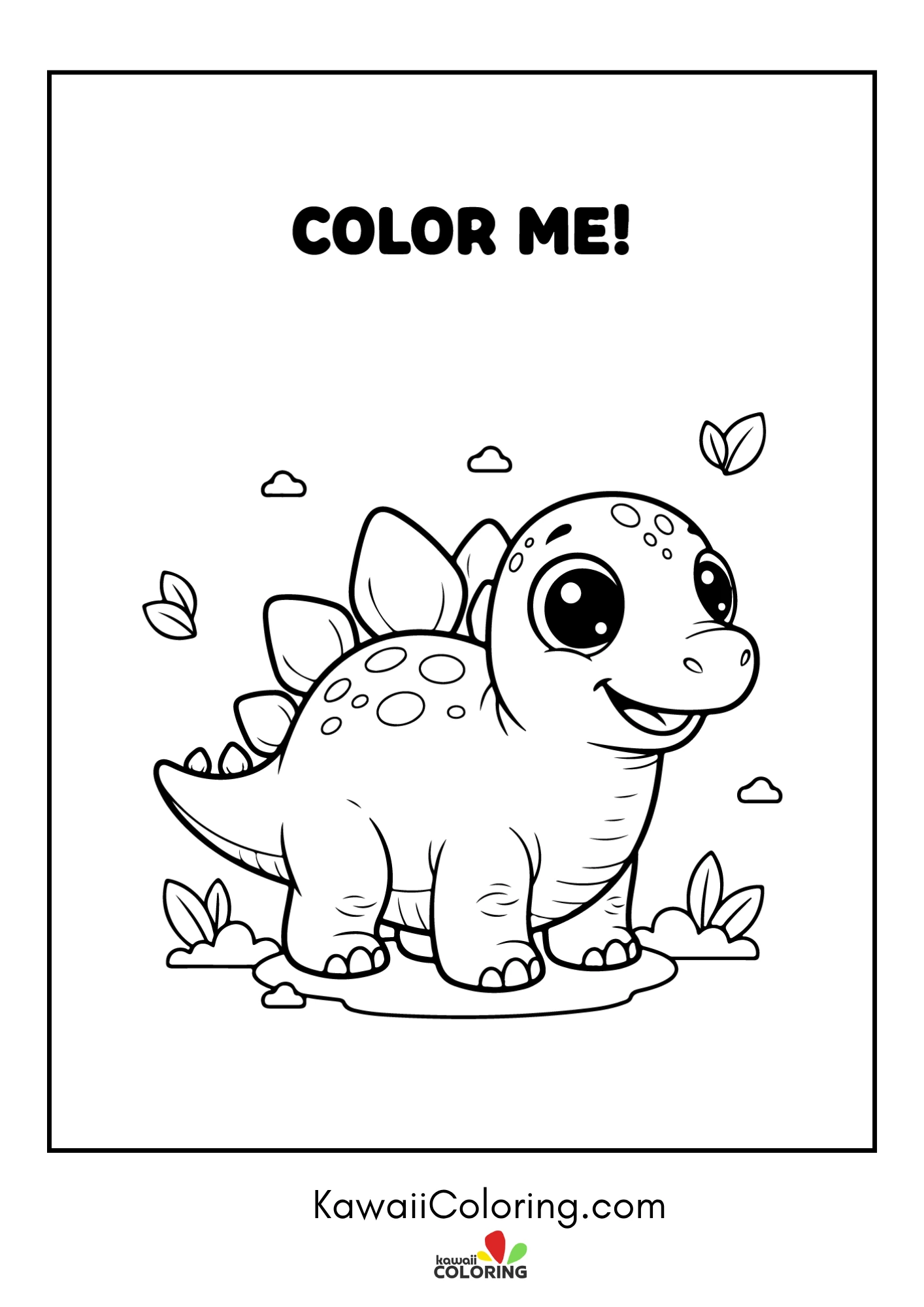 Baby dinosaur in a prehistoric scene