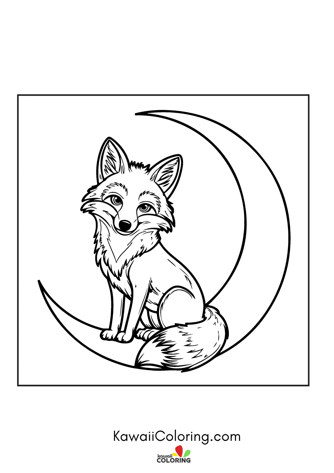 Friendly fox in a woodland scene