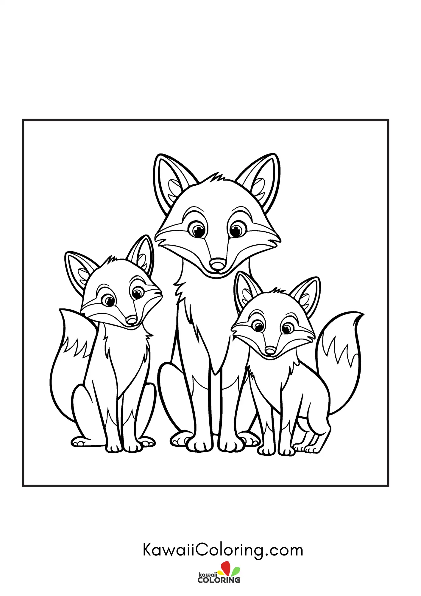 Friendly fox in a woodland scene