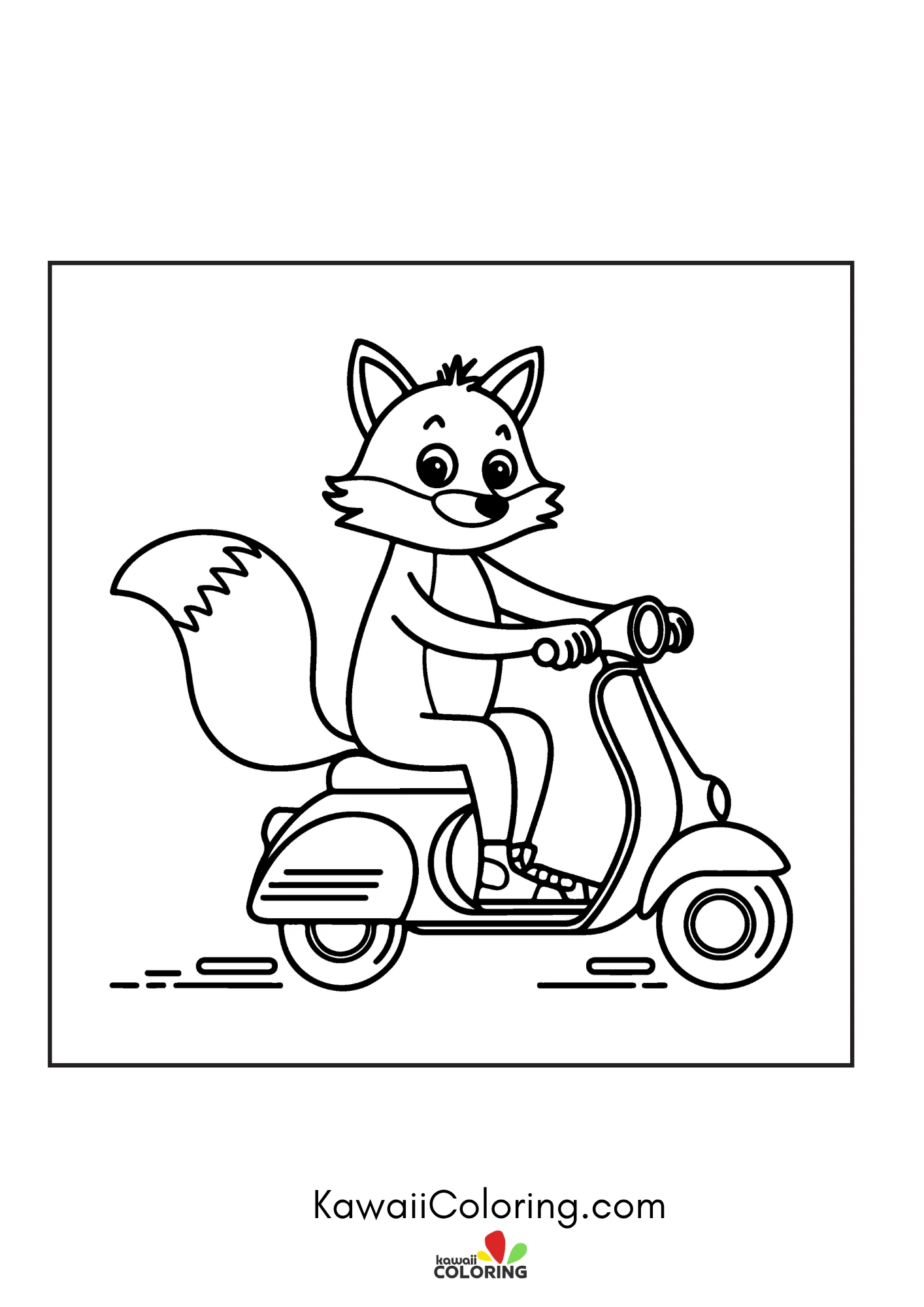 Friendly fox in a woodland scene