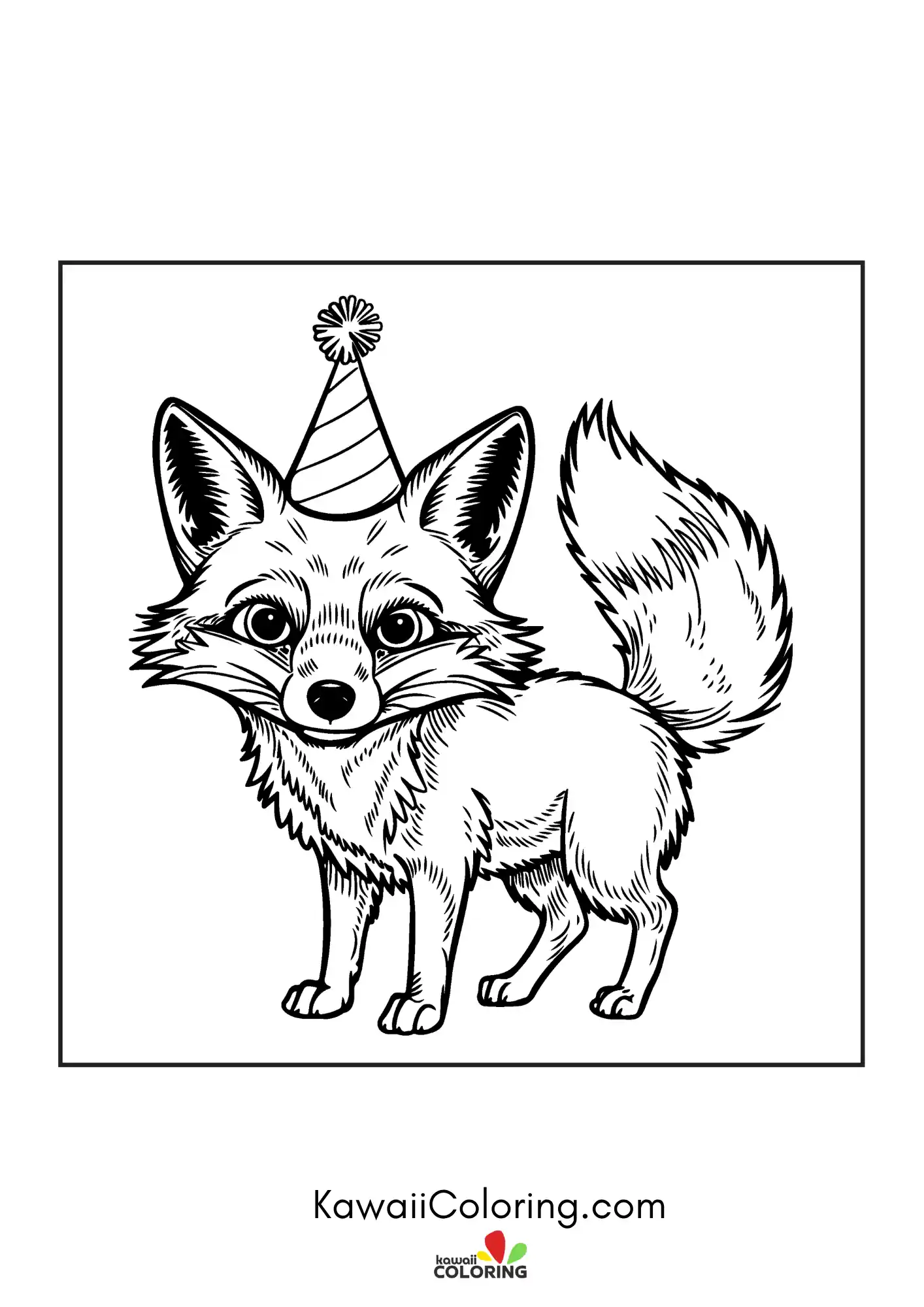 Friendly fox in a woodland scene