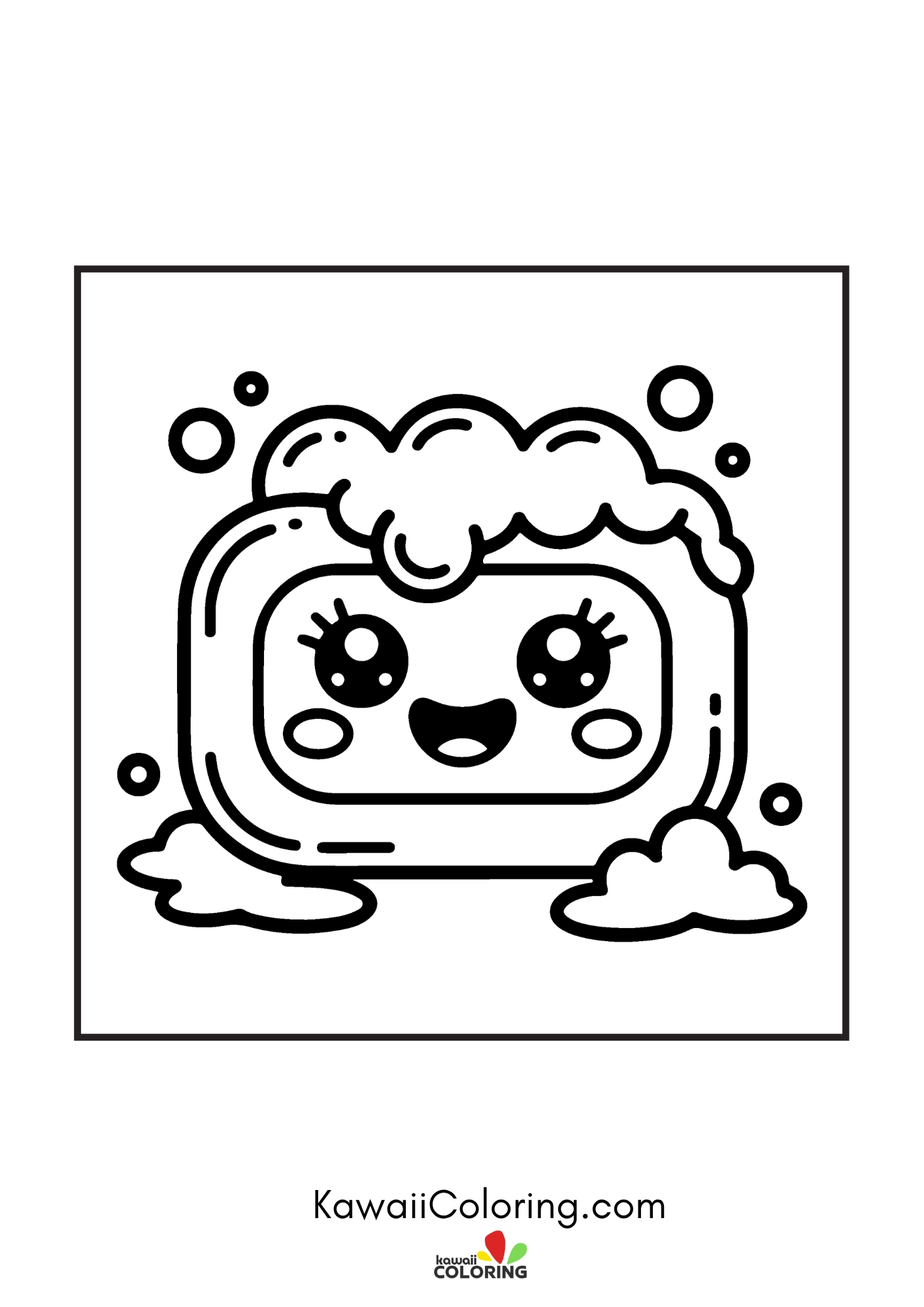 Dreamy kawaii character with stars