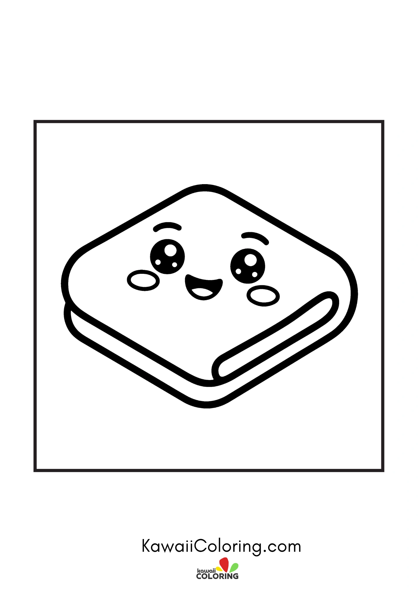 Cute sleepy character with moon details