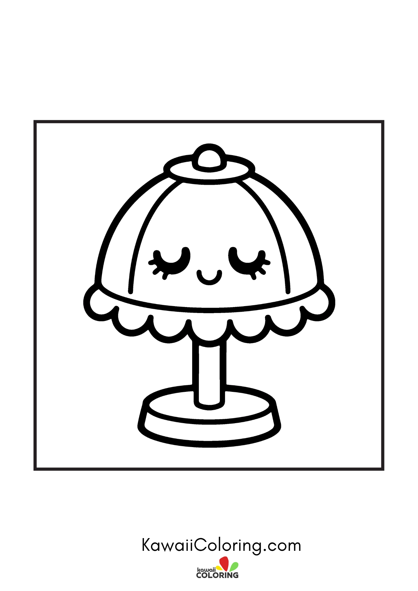 Cute sleepy character with moon details