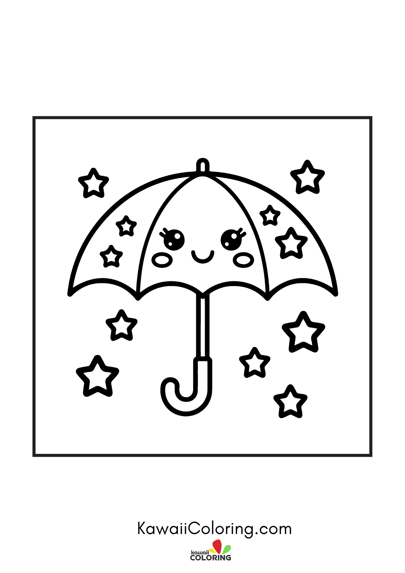 Dreamy coloring page with soft celestial details