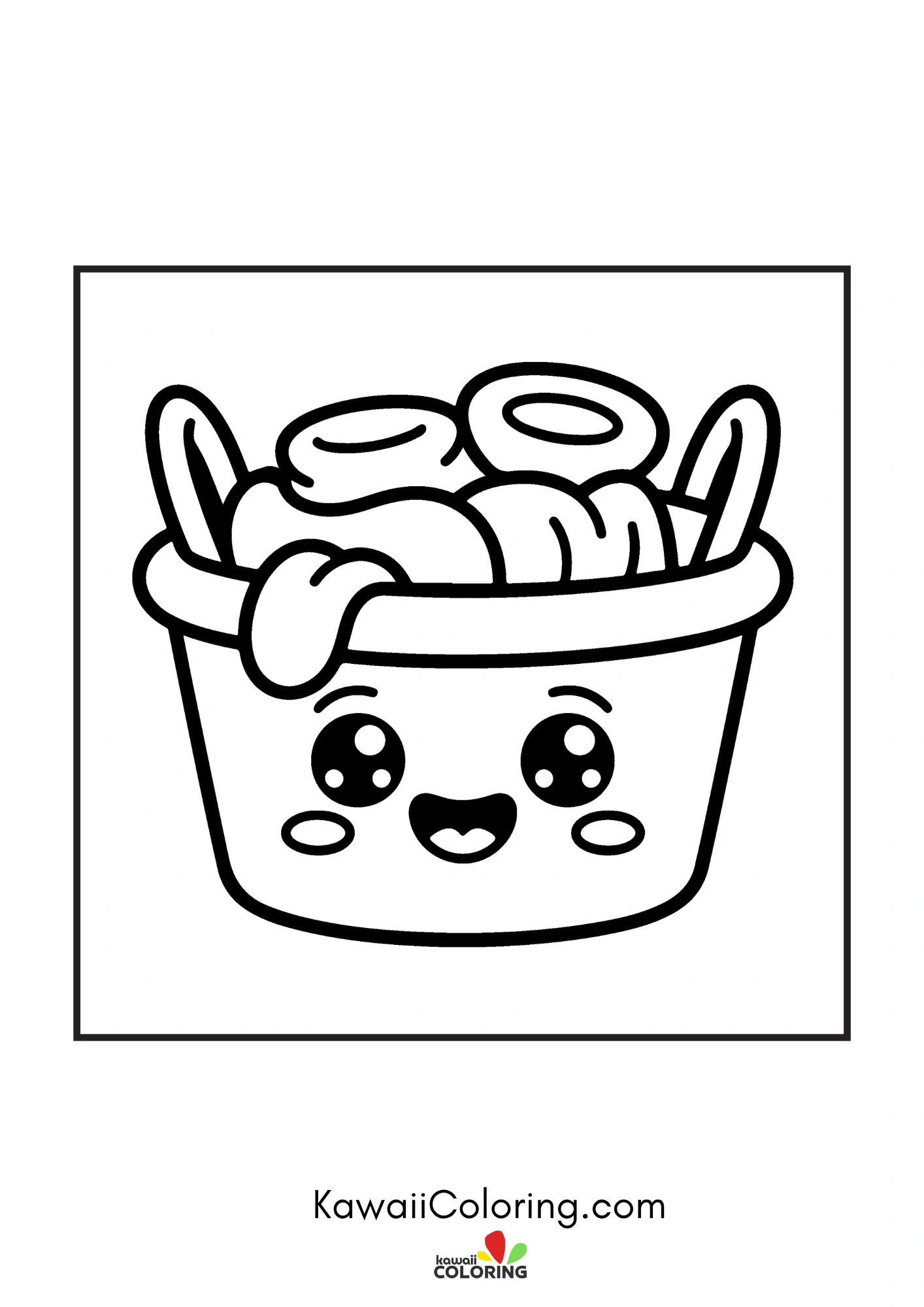 Cute sleepy character with moon details