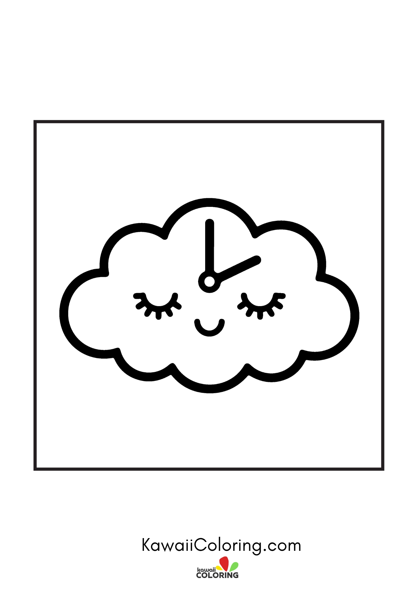 Dreamy coloring page with soft celestial details