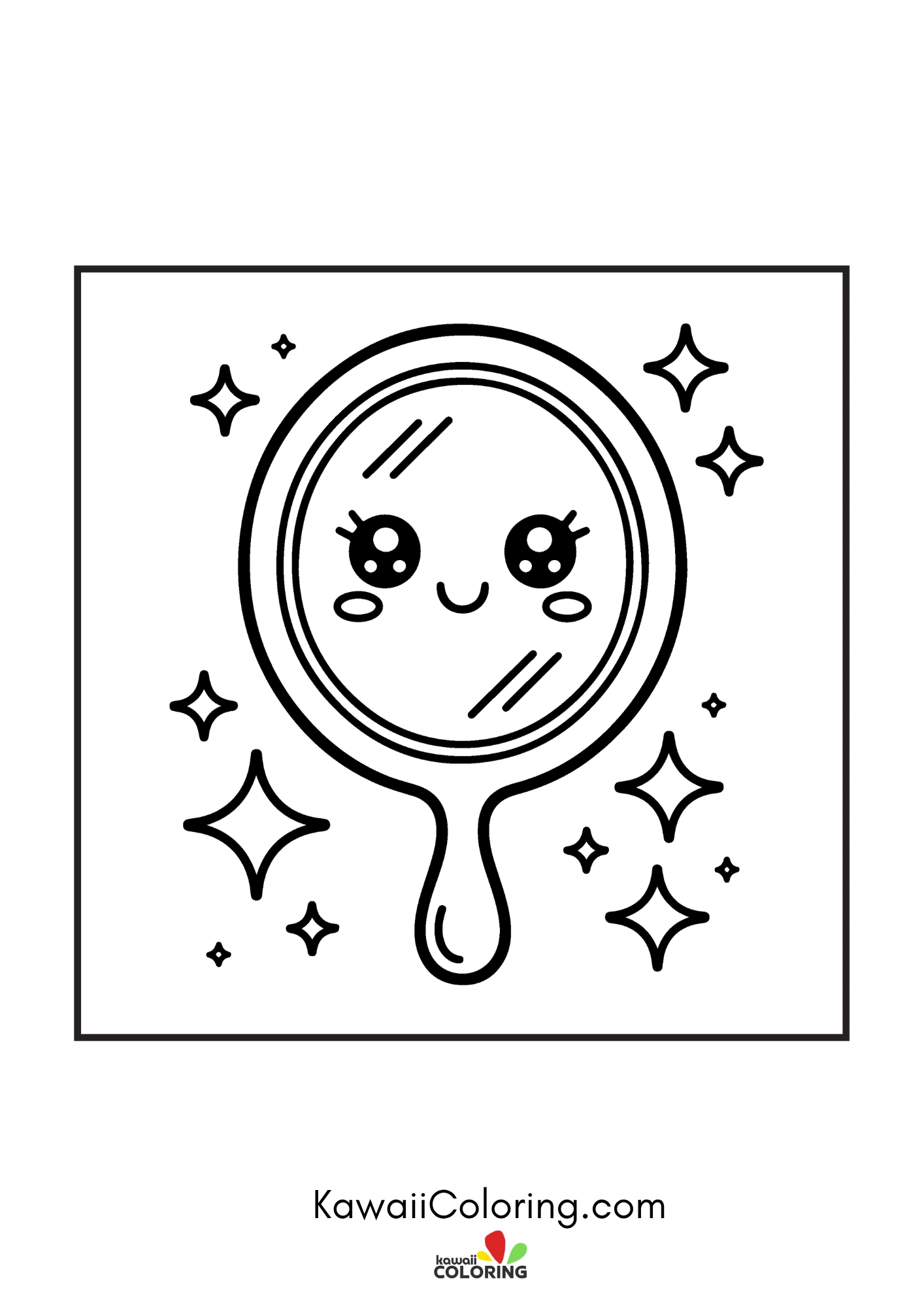 Cute sleepy character with moon details