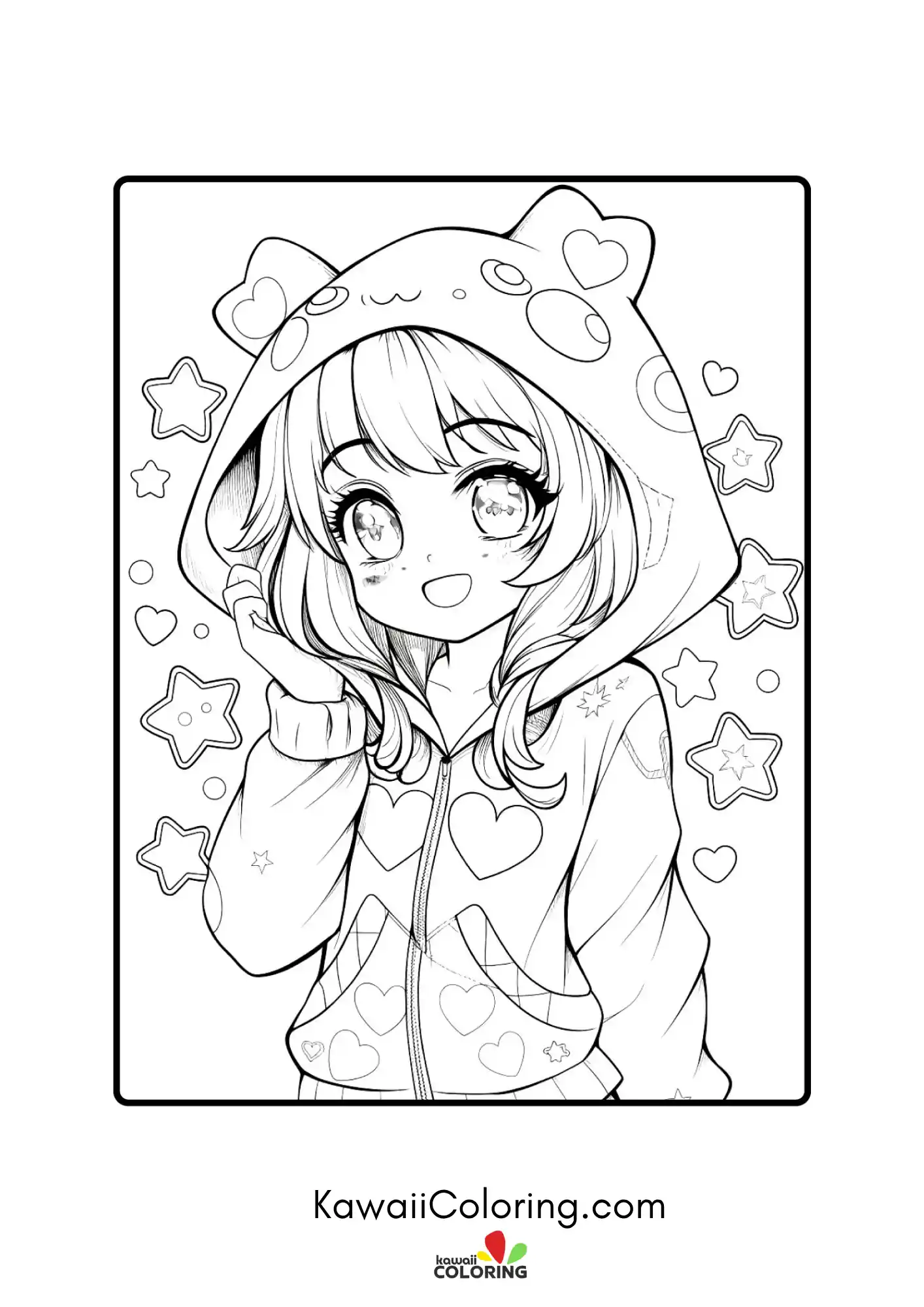 Anime adult character in a decorative scene