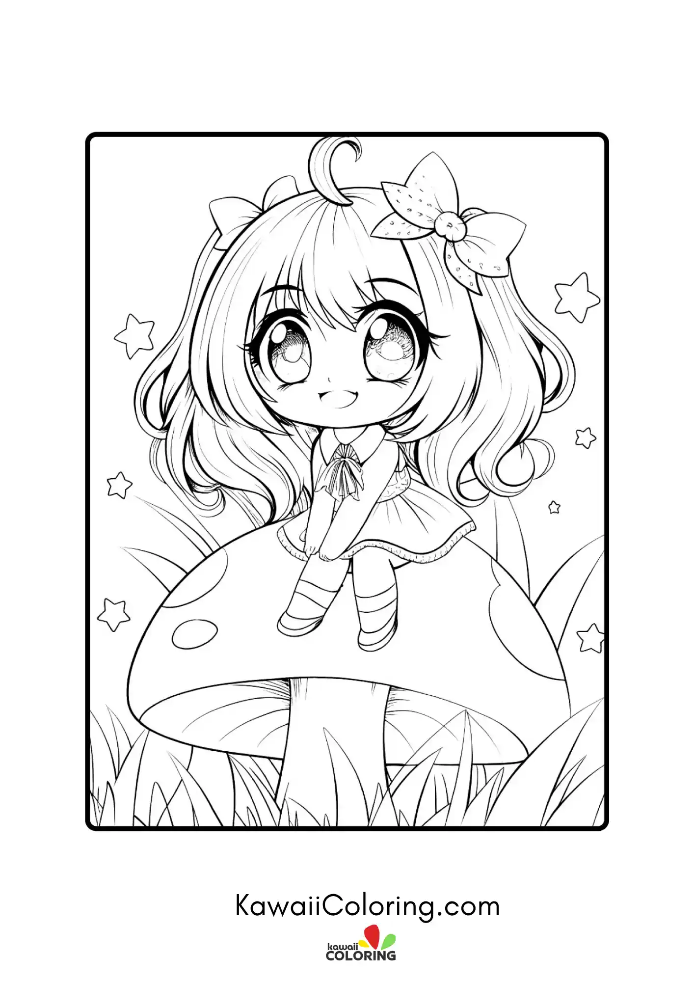 Anime adult character in a decorative scene
