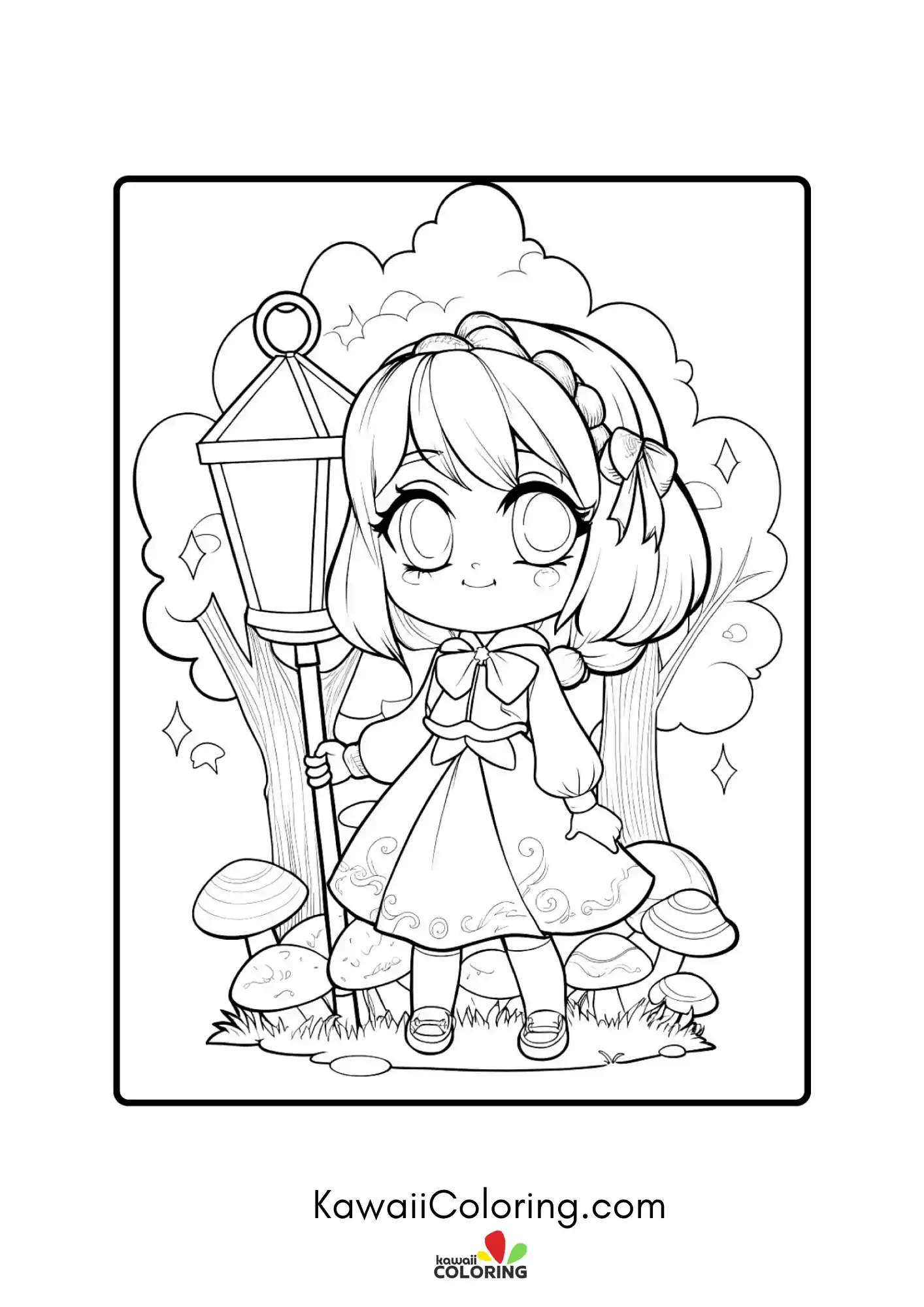 Anime adult character in a decorative scene
