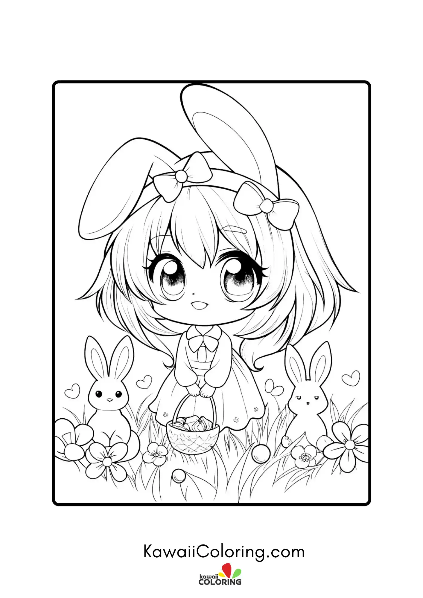 Cute anime-style person with detailed hair