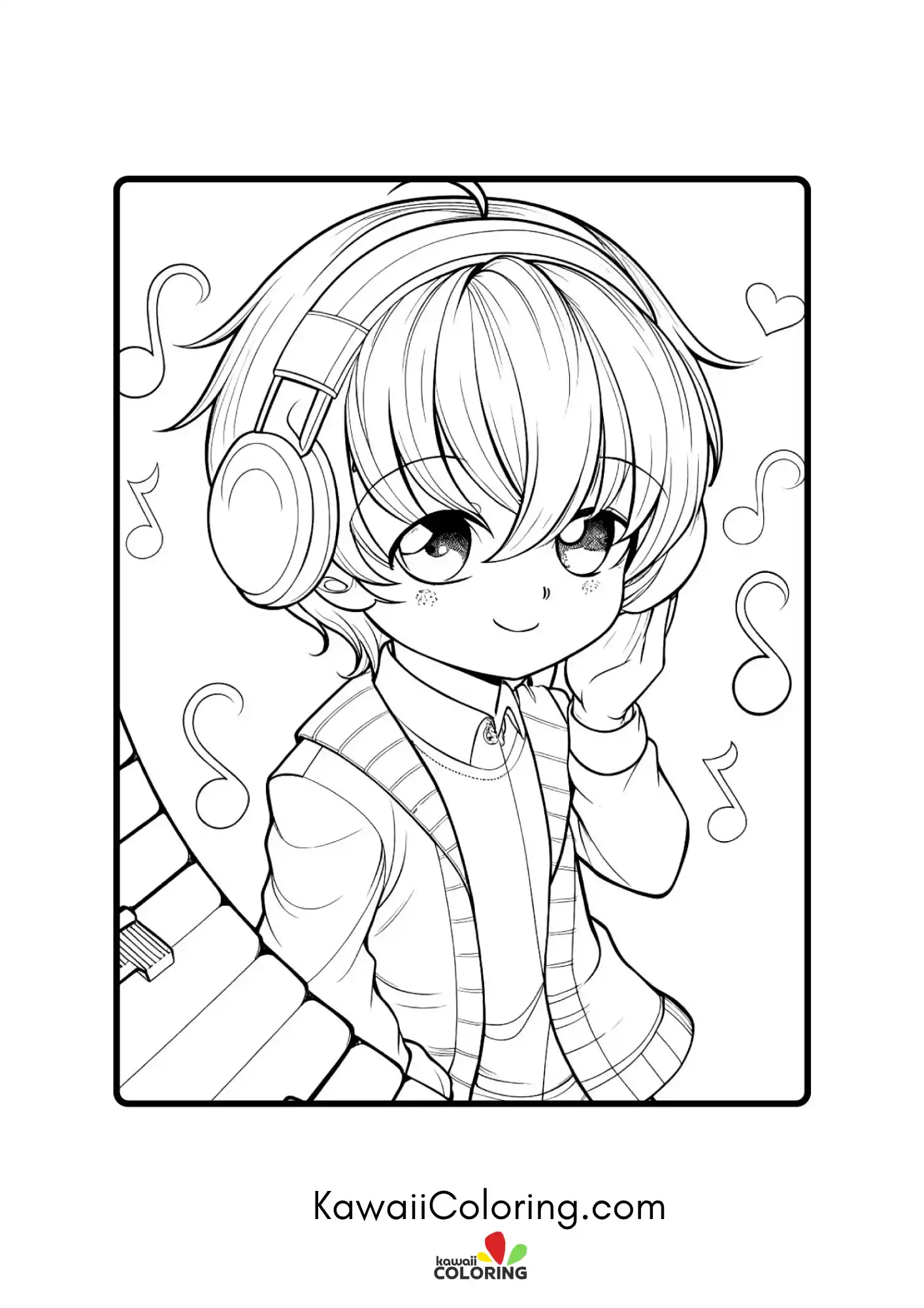 Anime adult character in a decorative scene