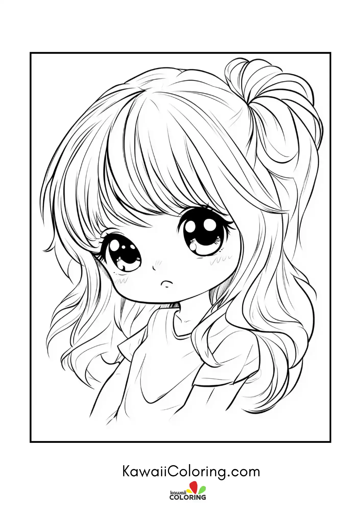 Cute chibi character with big eyes