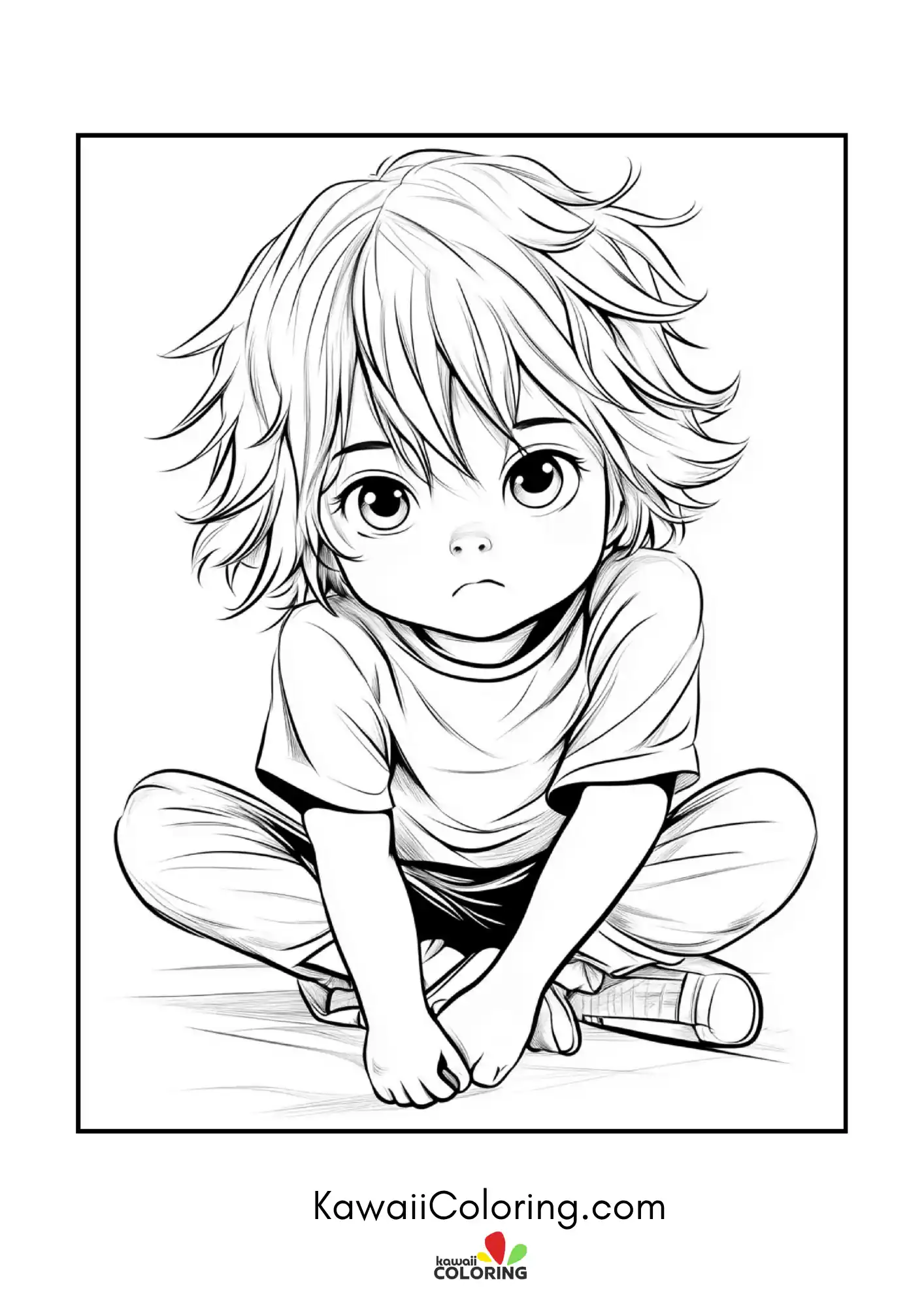 Chibi character in a sweet decorative scene