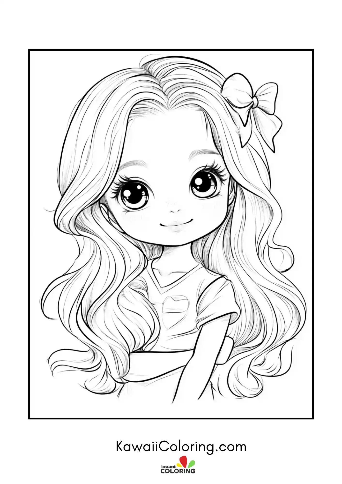 Chibi character surrounded by hearts