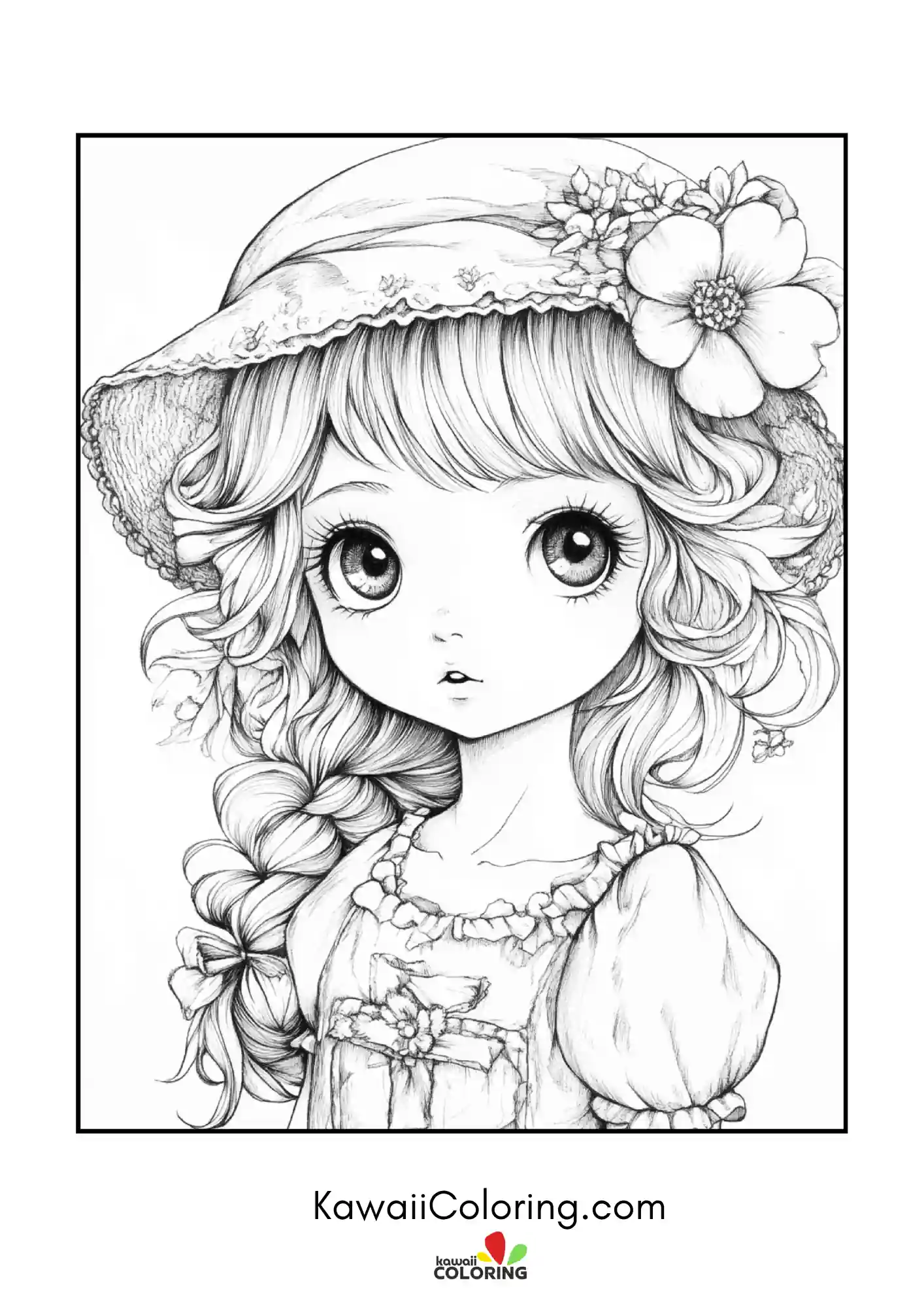 Cute chibi character with big eyes