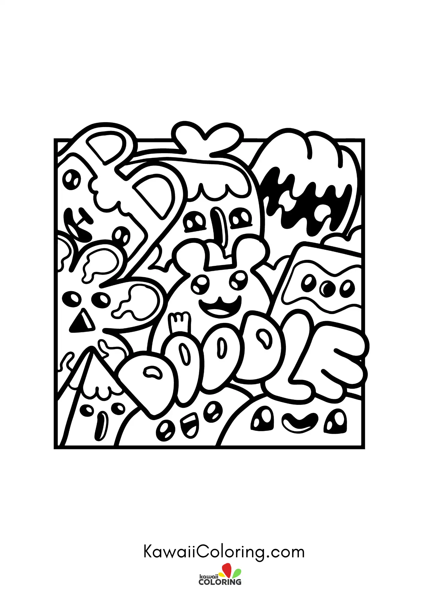 Cute decorative doodle design