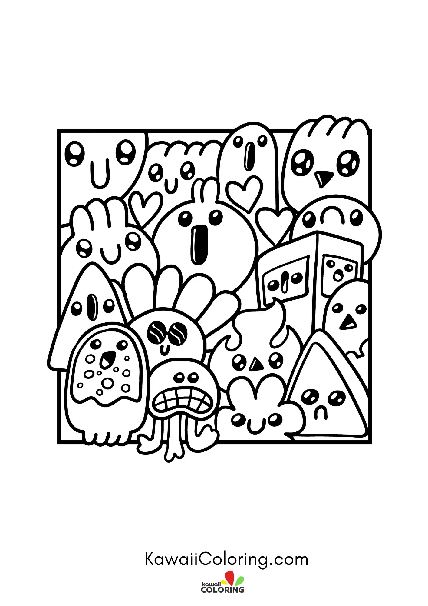 Cute decorative doodle design