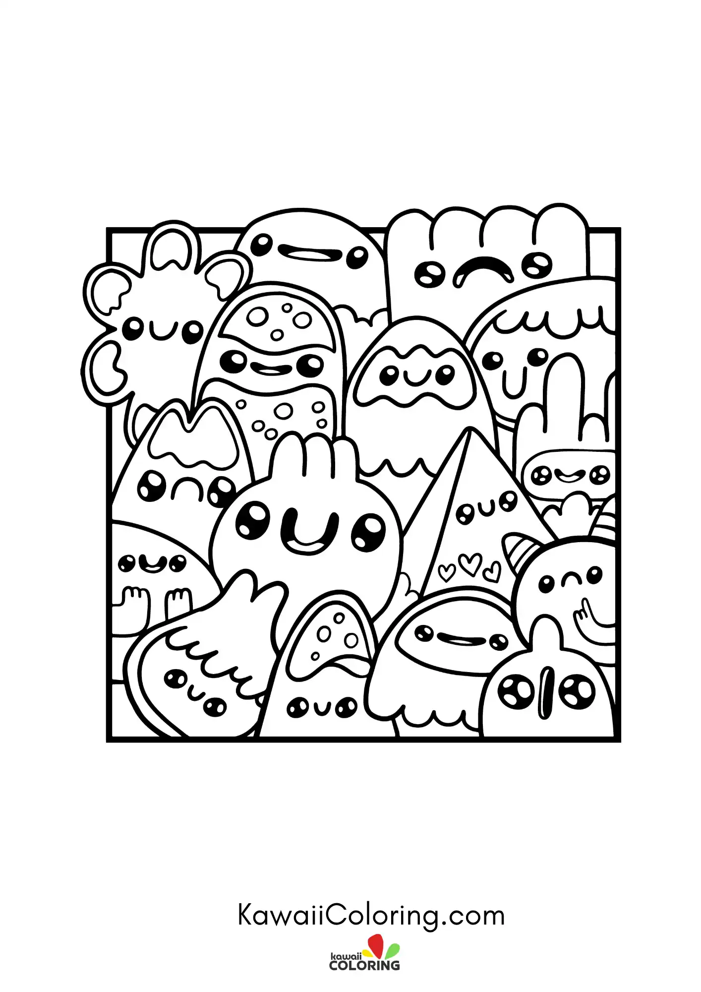 Cute decorative doodle design
