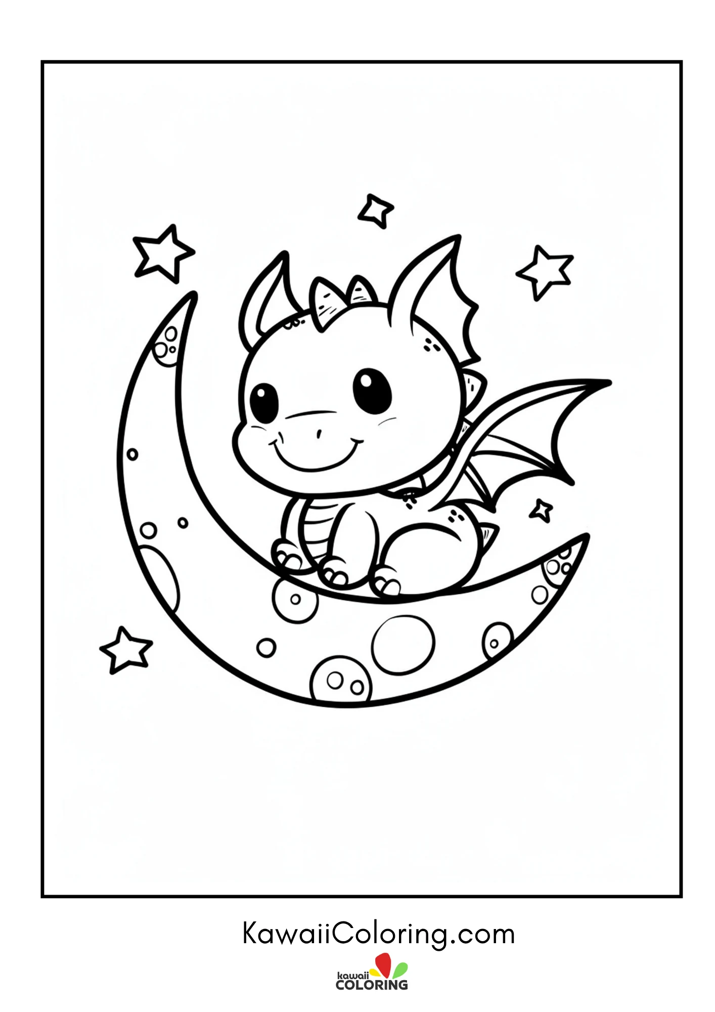 Baby dragon breathing little flames