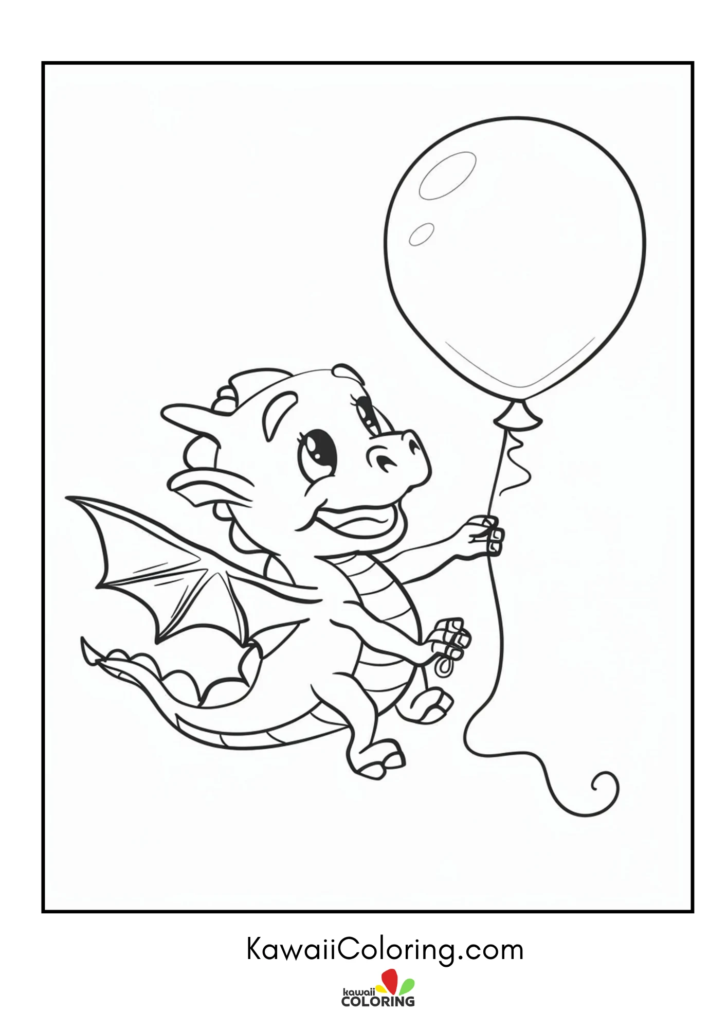 Baby dragon breathing little flames
