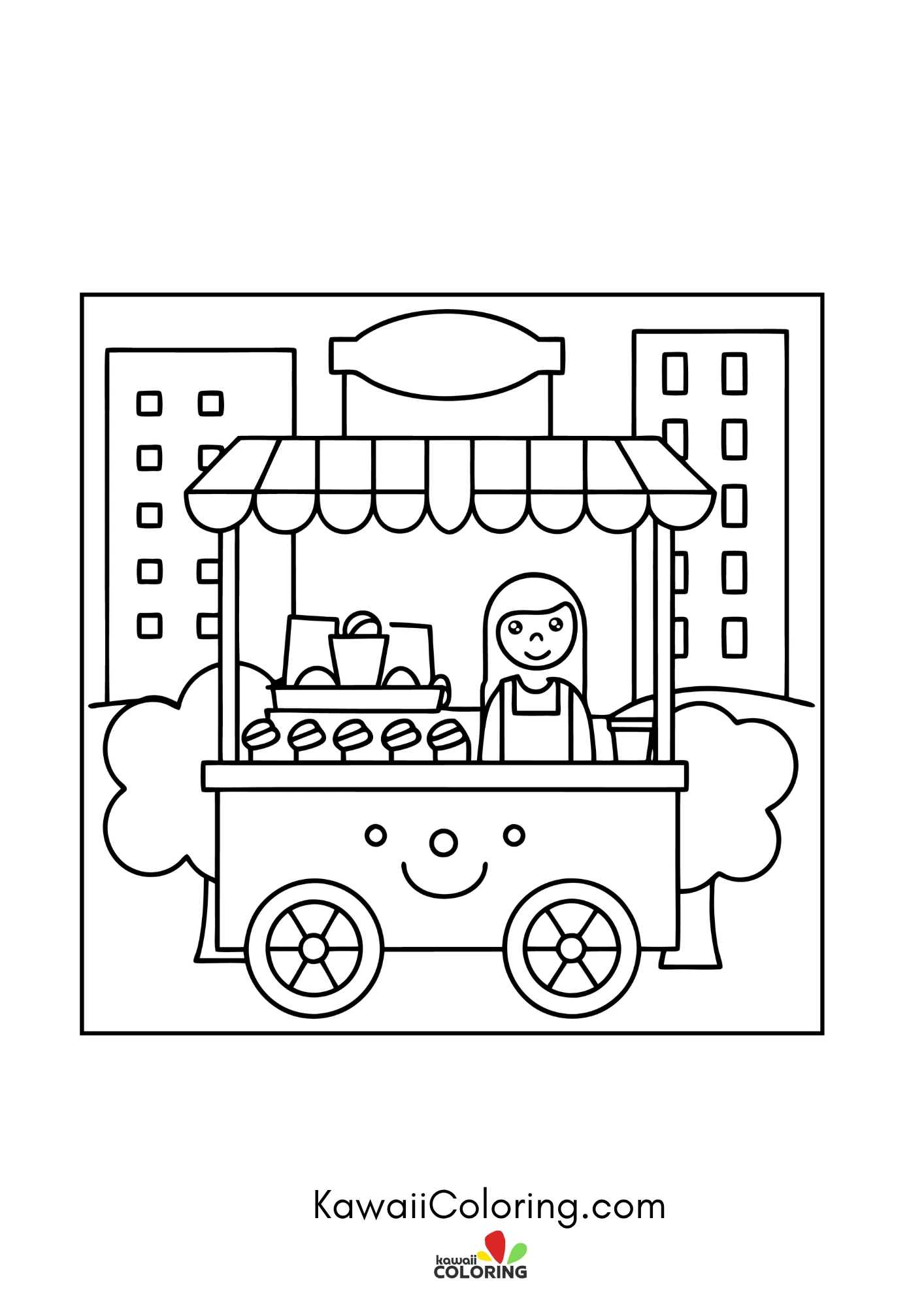 Smiling takeaway coffee cup
