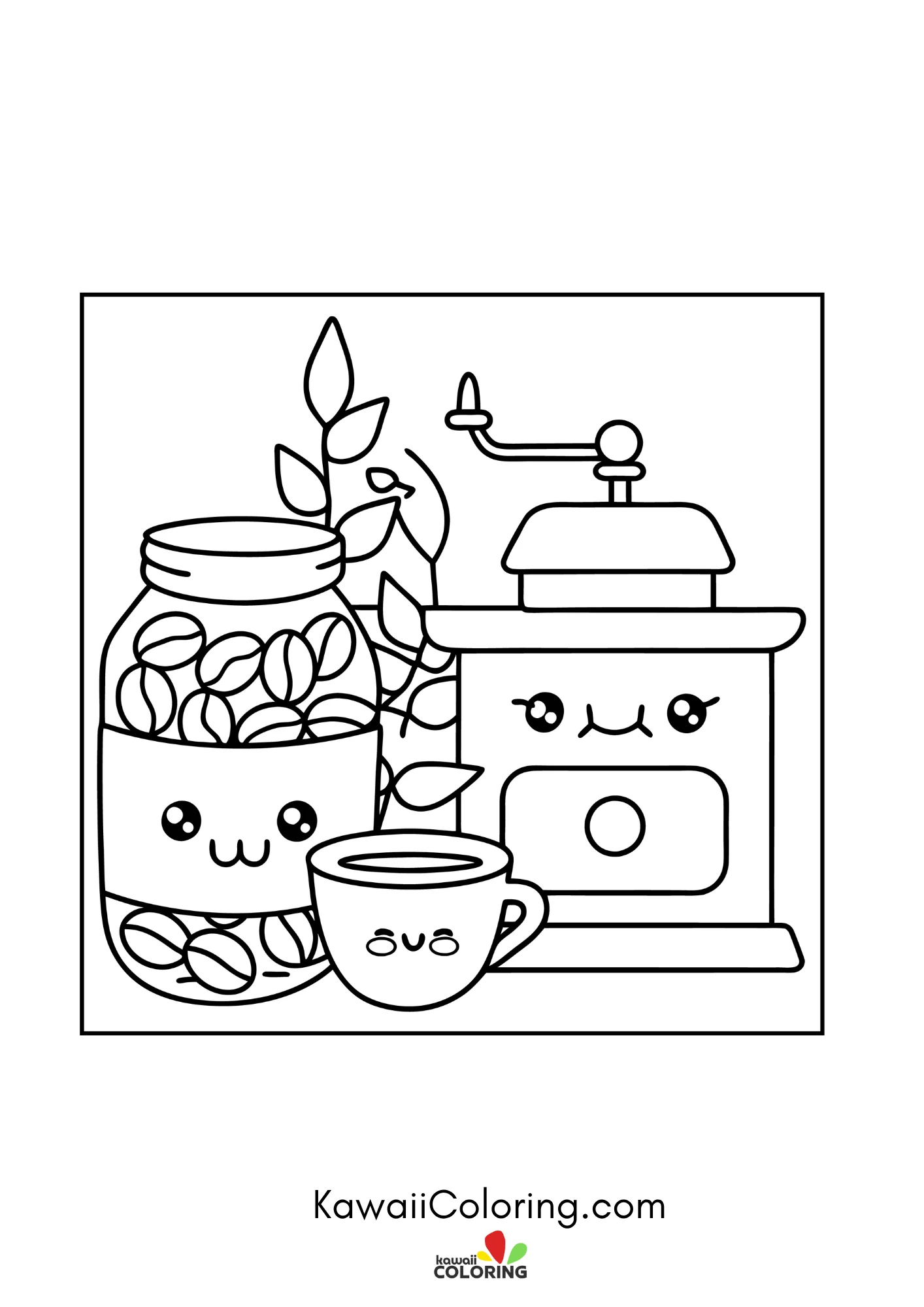 Smiling takeaway coffee cup