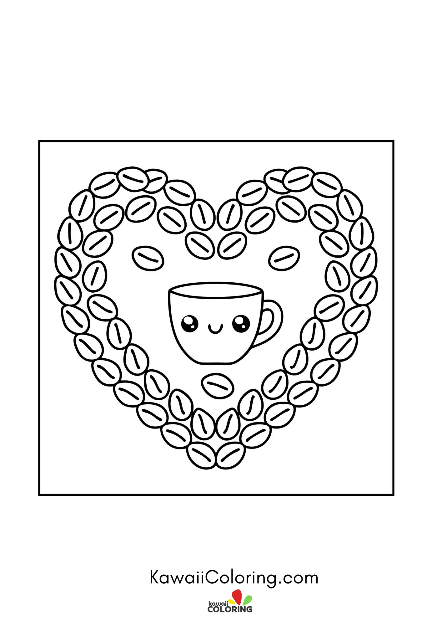 Smiling takeaway coffee cup