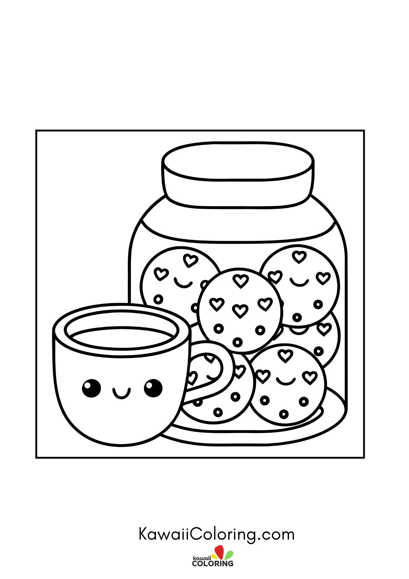 Smiling takeaway coffee cup