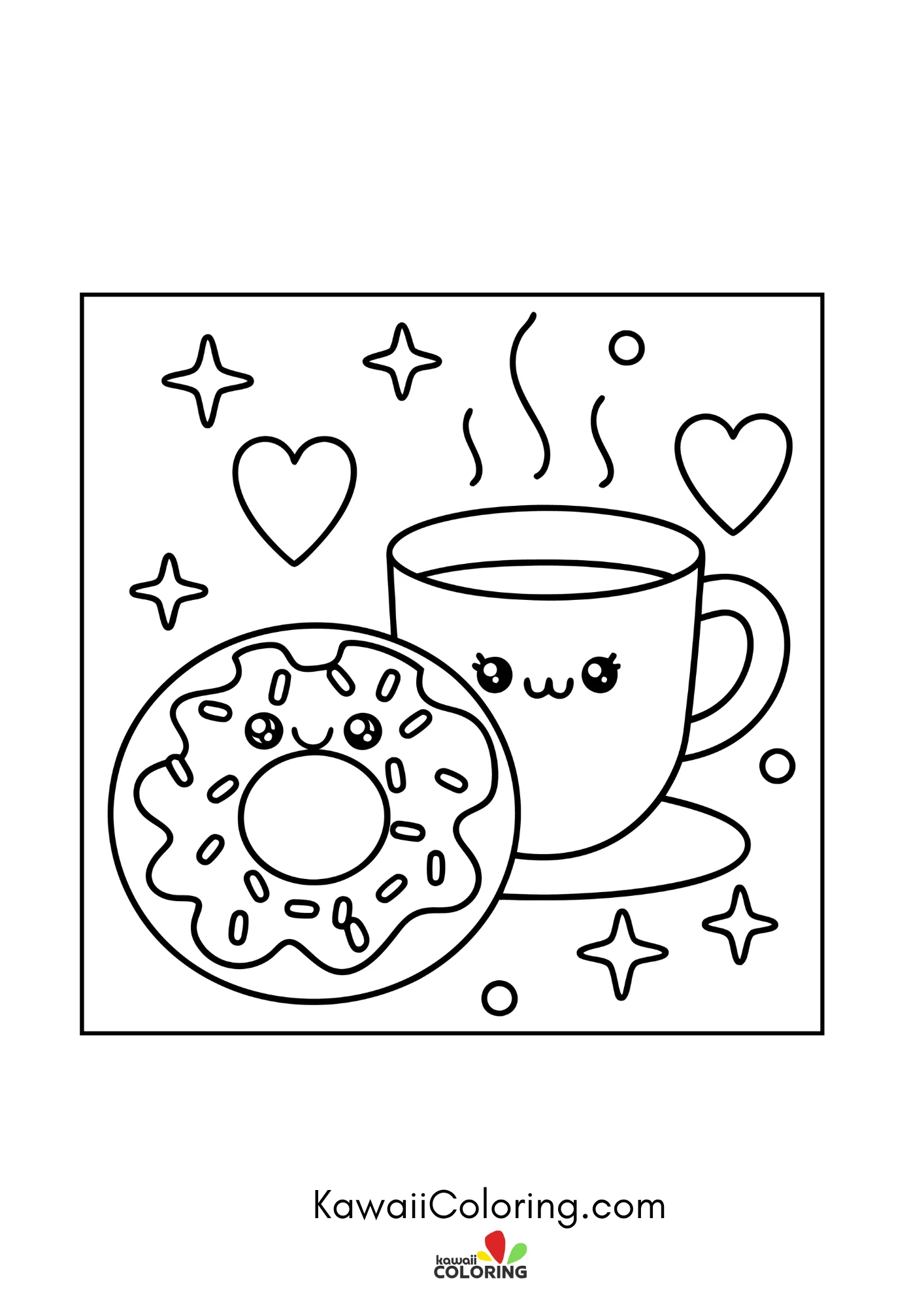 Smiling takeaway coffee cup
