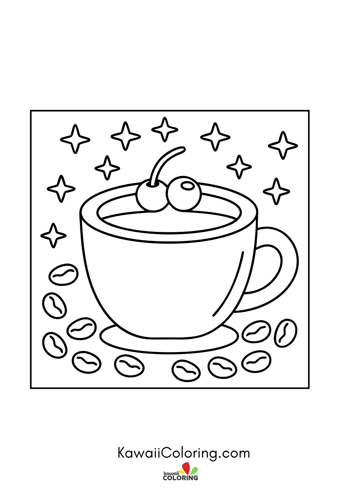 Smiling takeaway coffee cup