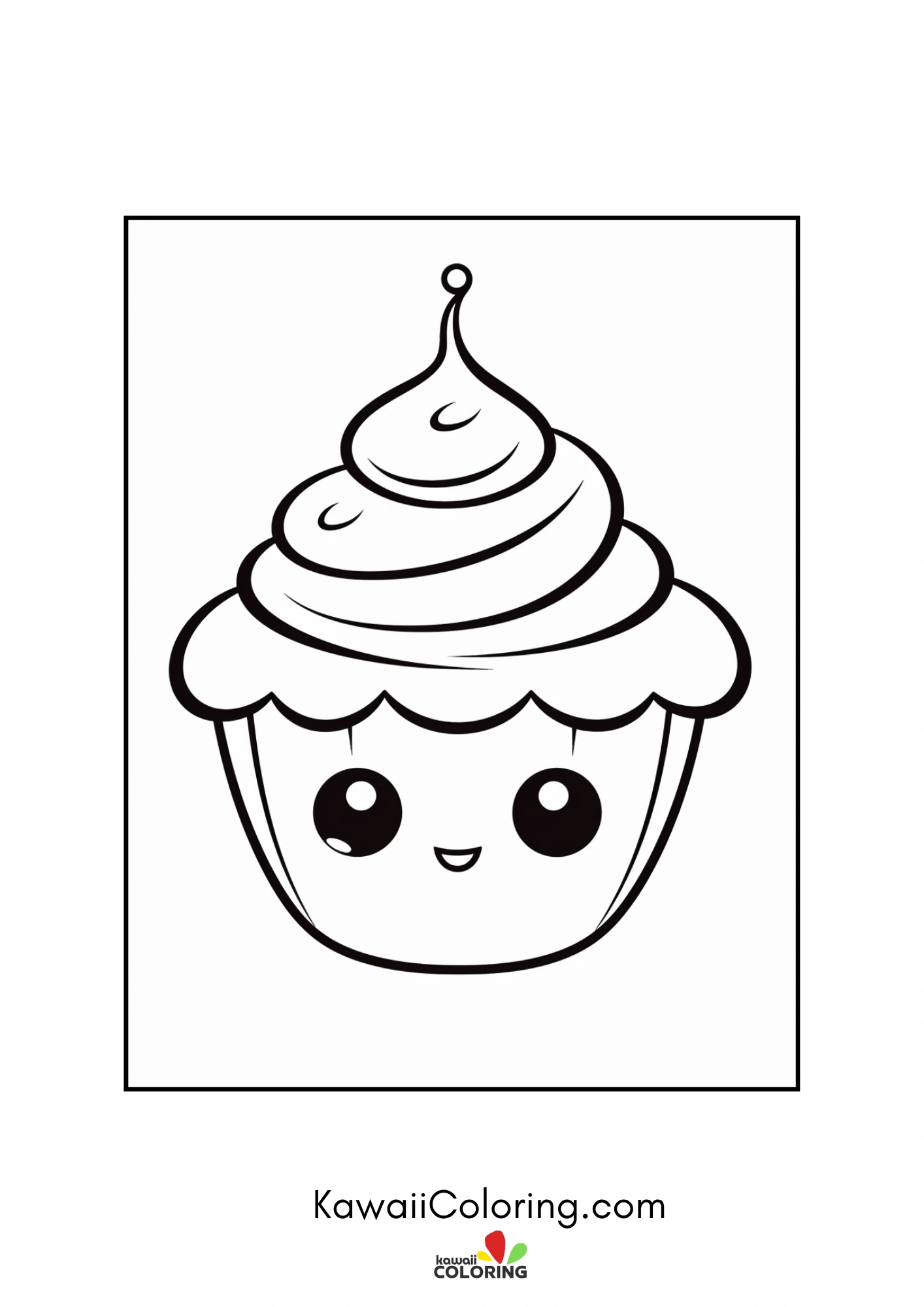 Decorated cupcake with sweet details