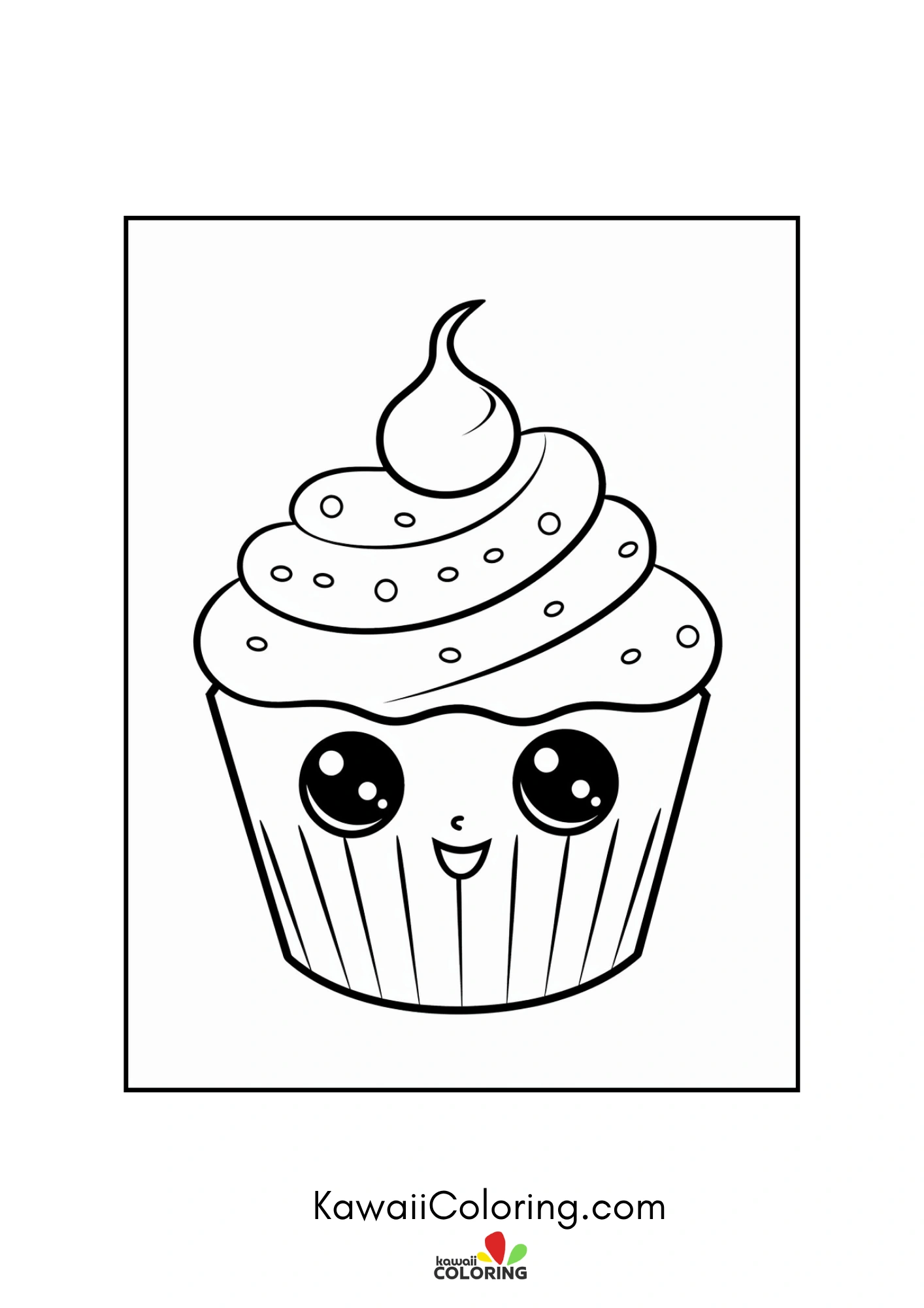 Cupcake topped with hearts and stars