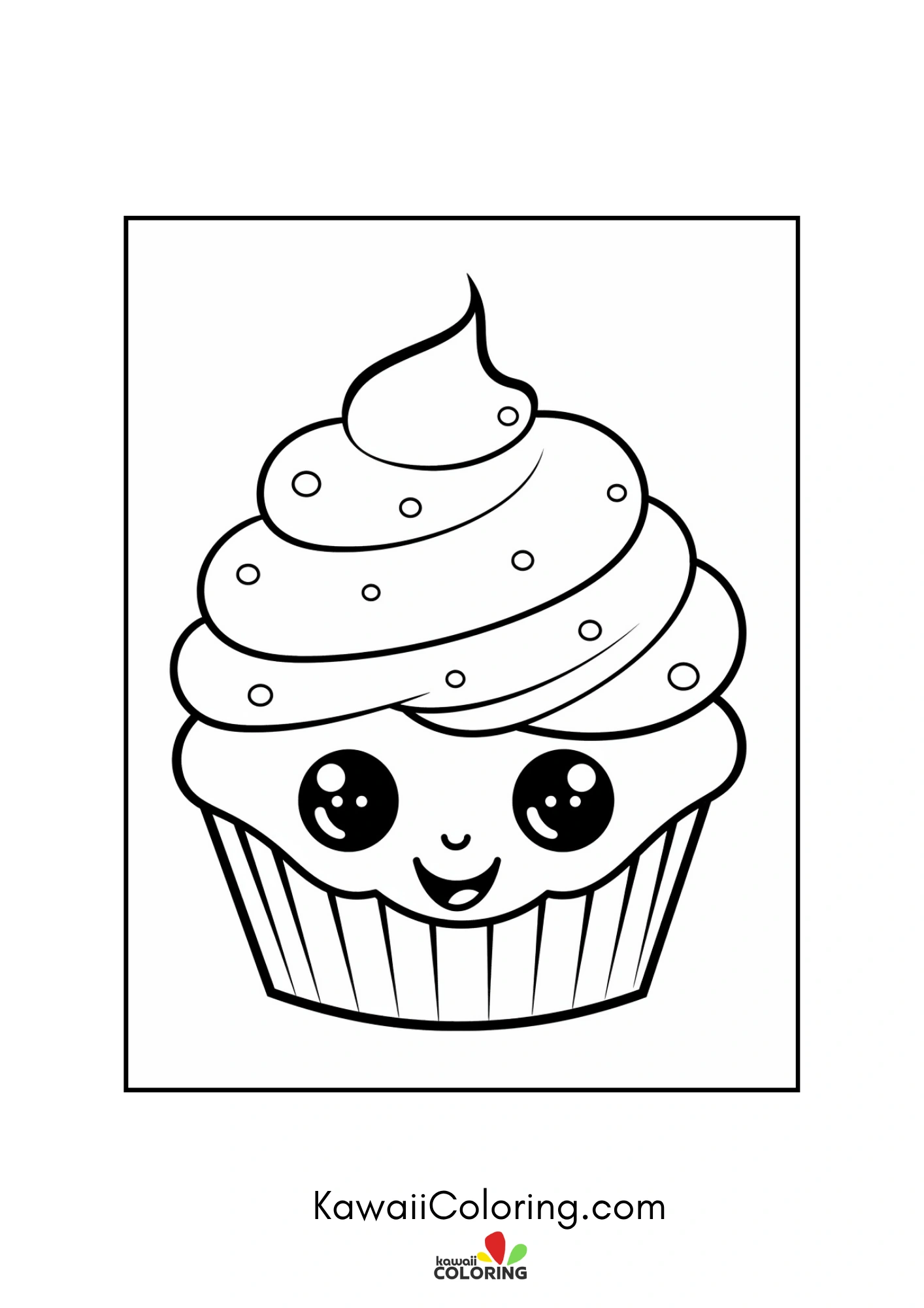 Cupcake topped with hearts and stars