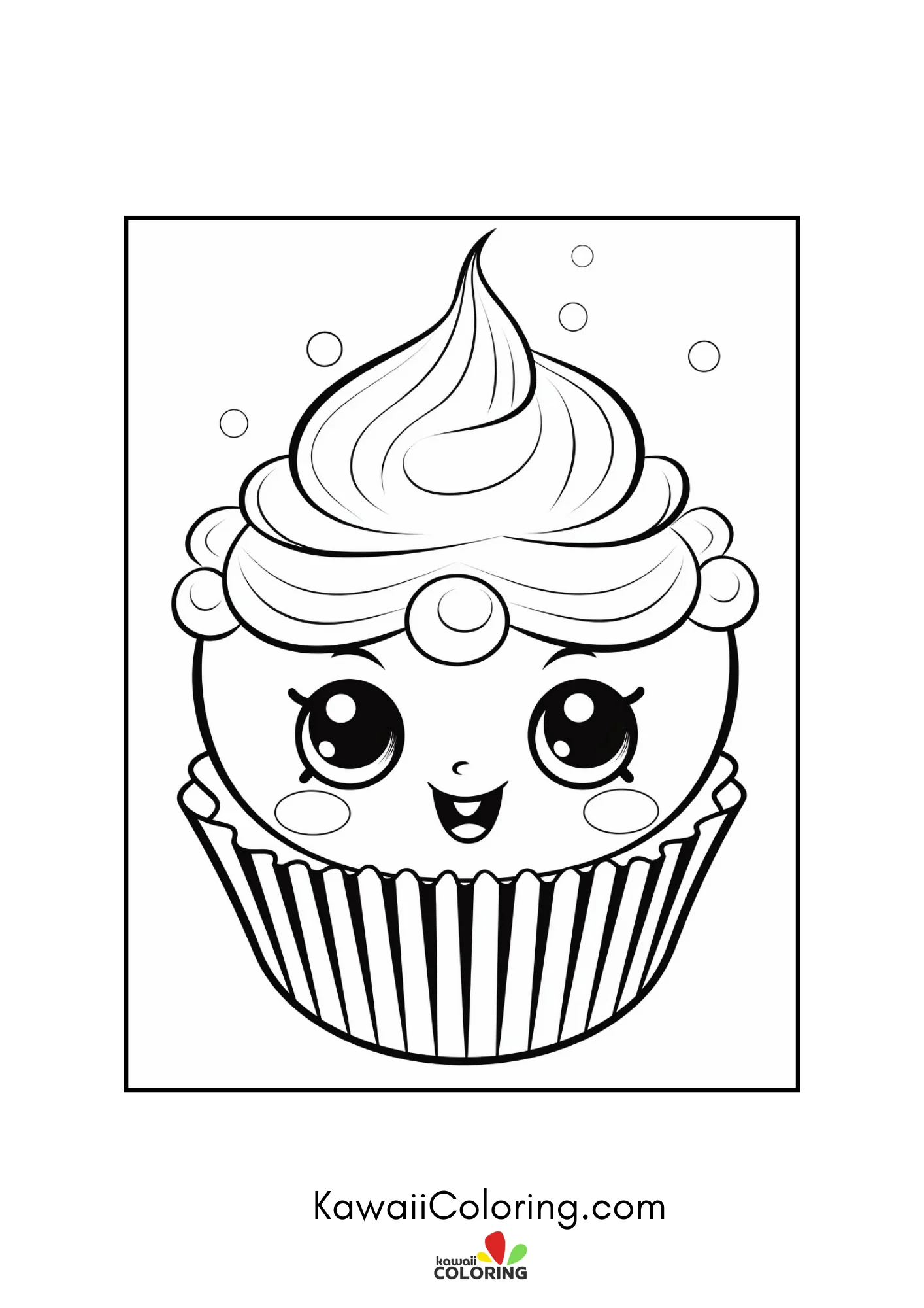 Decorated cupcake with sweet details