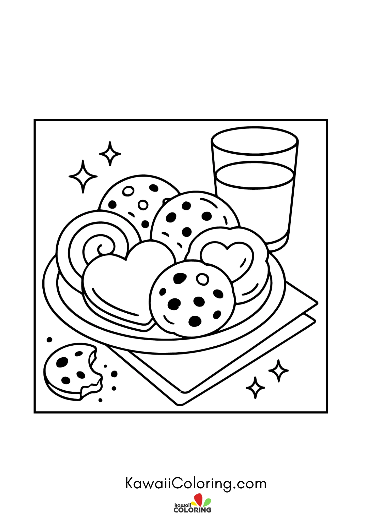 Cute dessert with smiling face