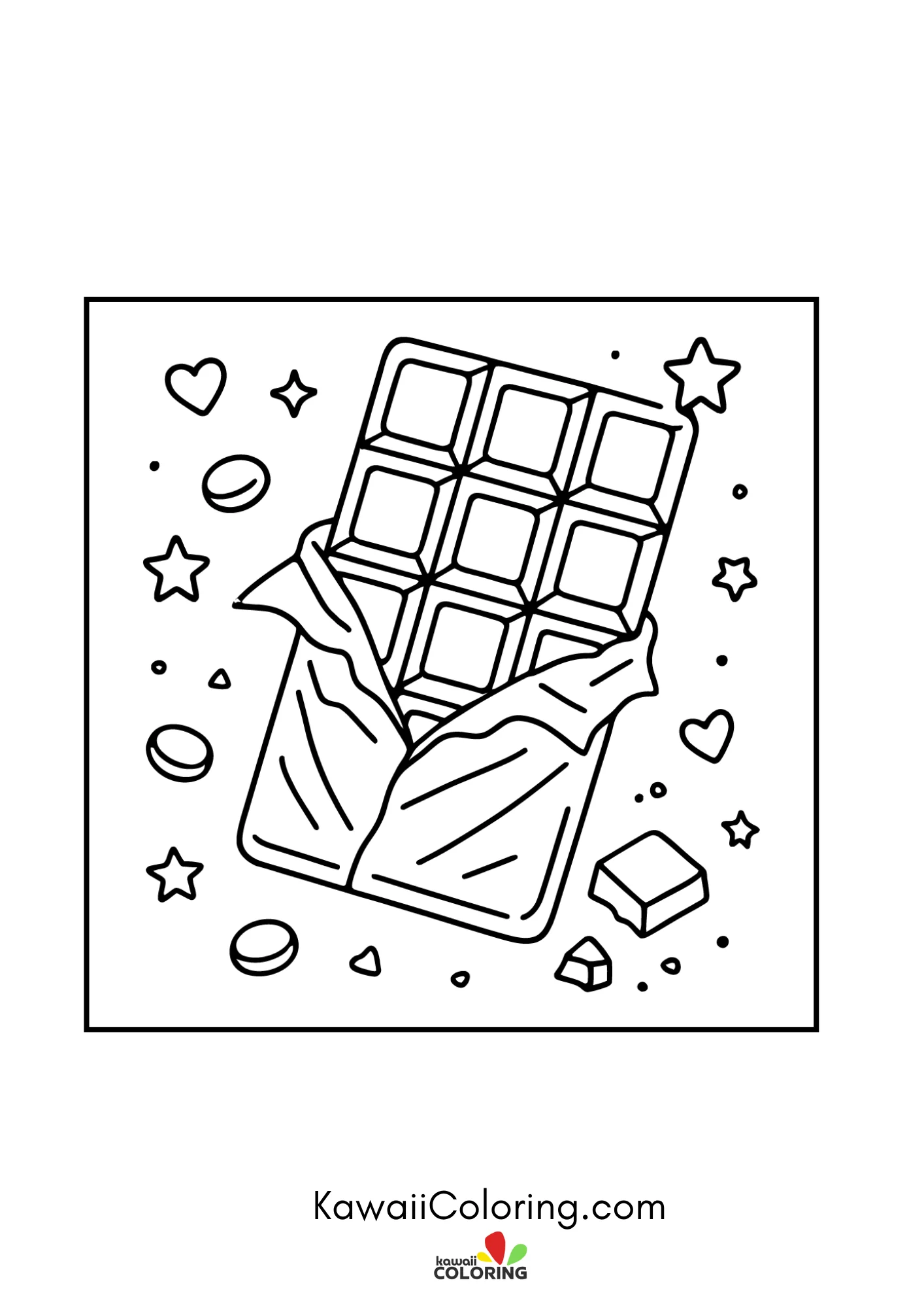 Kawaii sweet treat with sprinkles