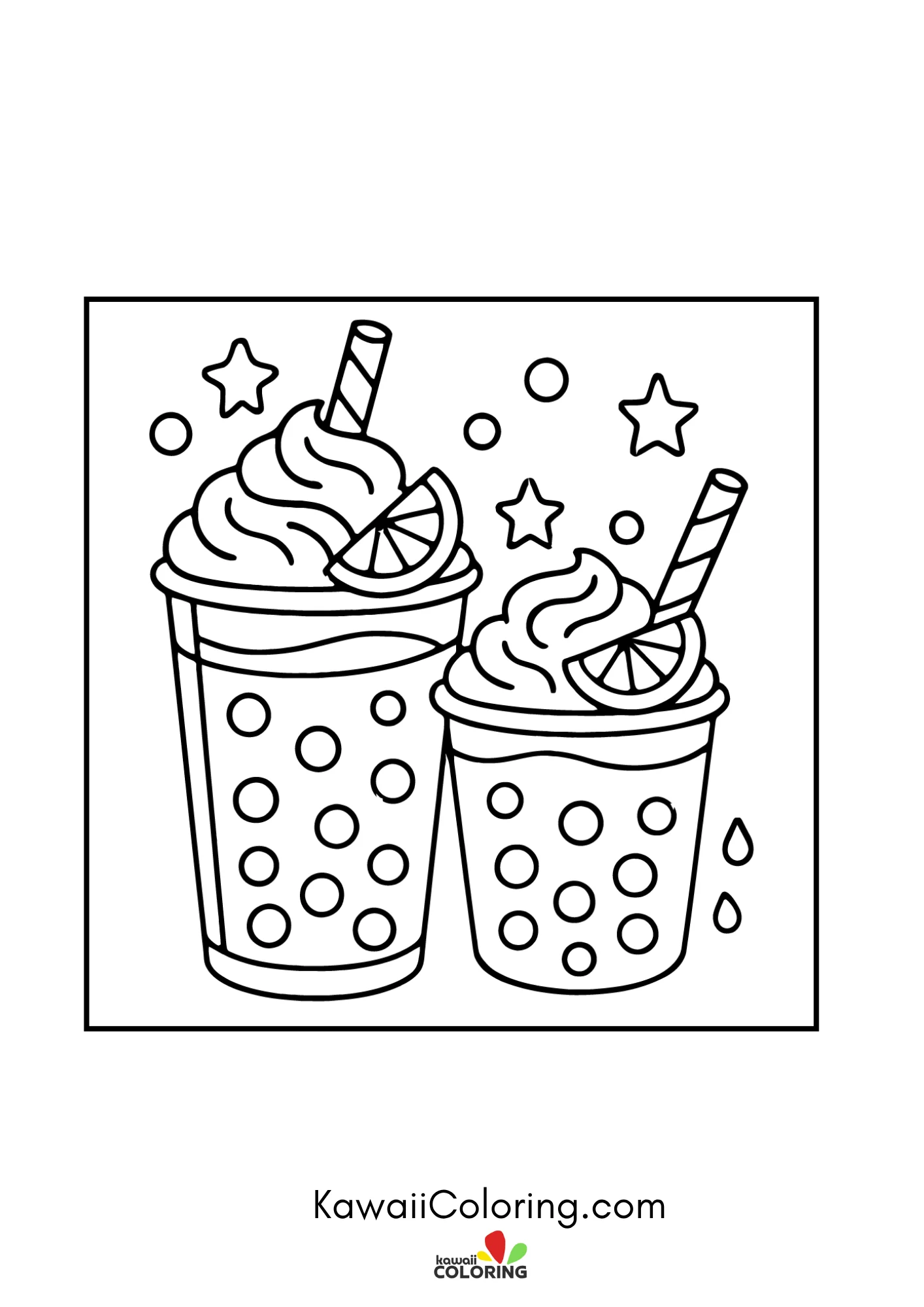 Sweet dessert scene with playful details