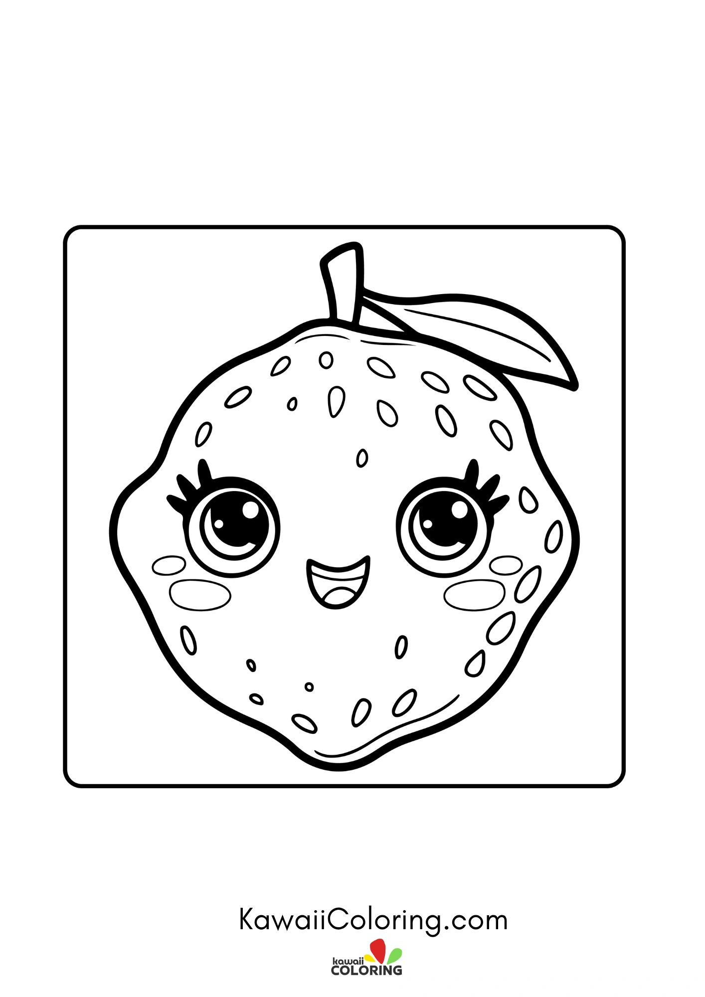 Smiling fruit surrounded by stars