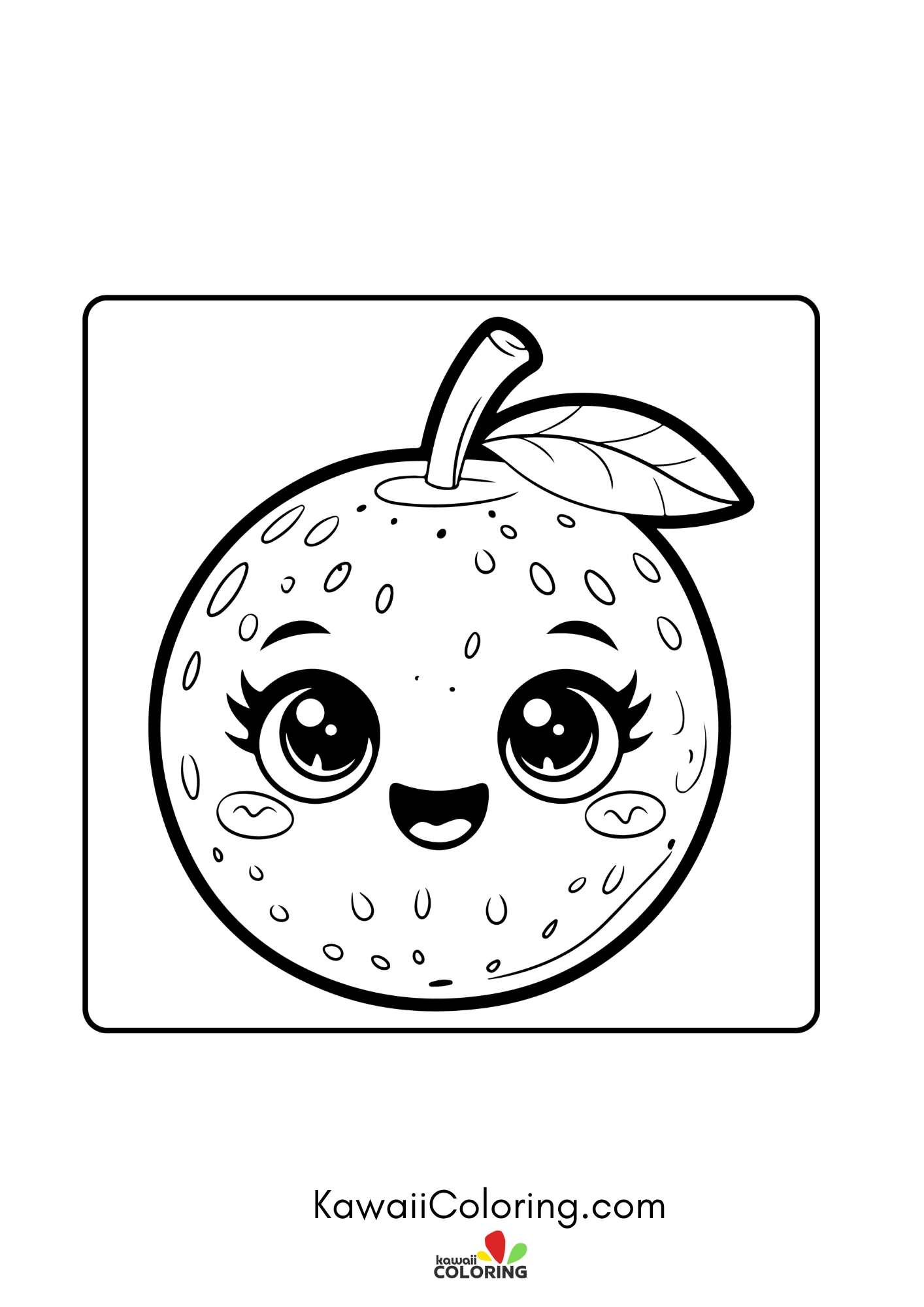 Cute fruit basket style illustration