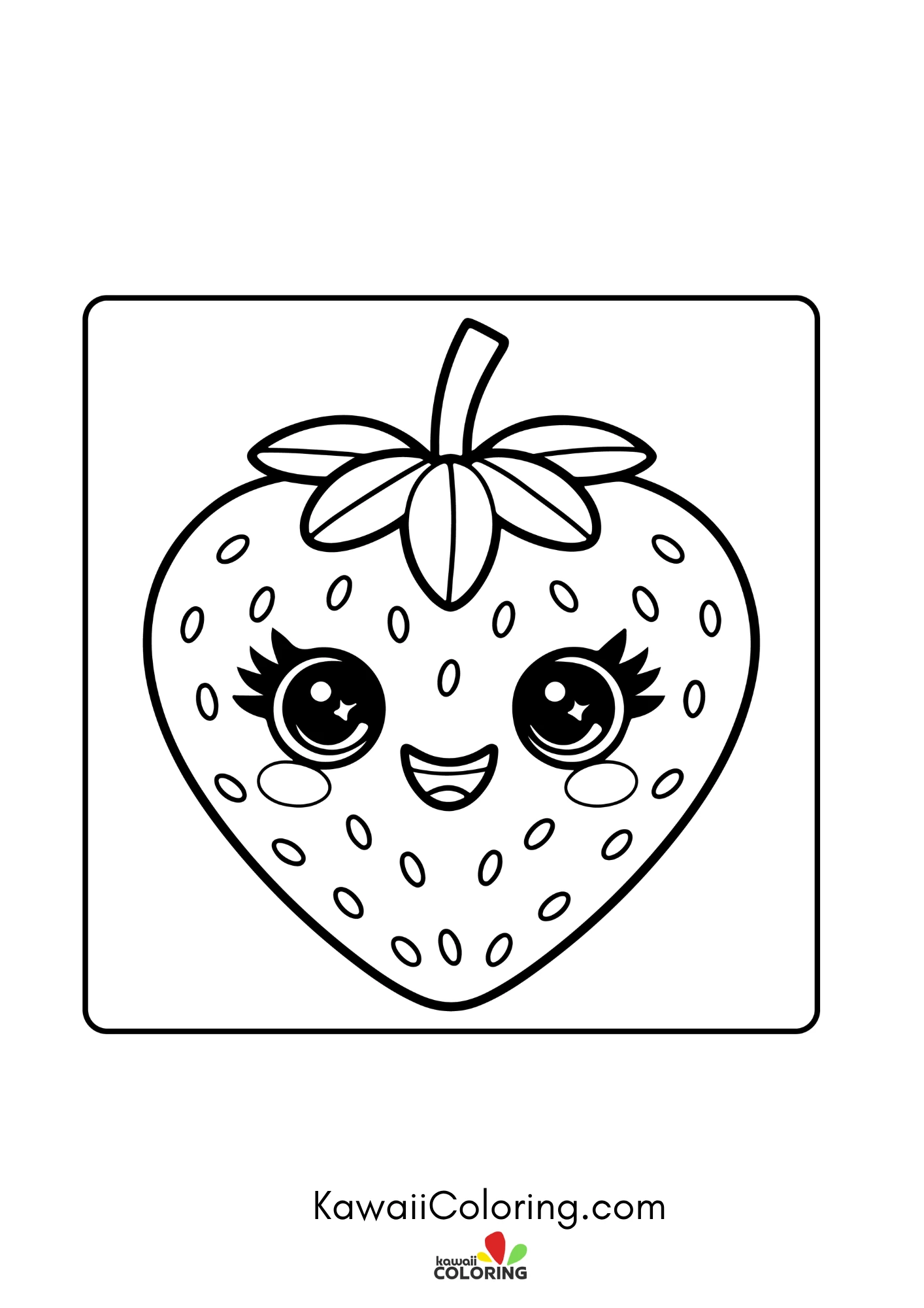 Cute fruit basket style illustration