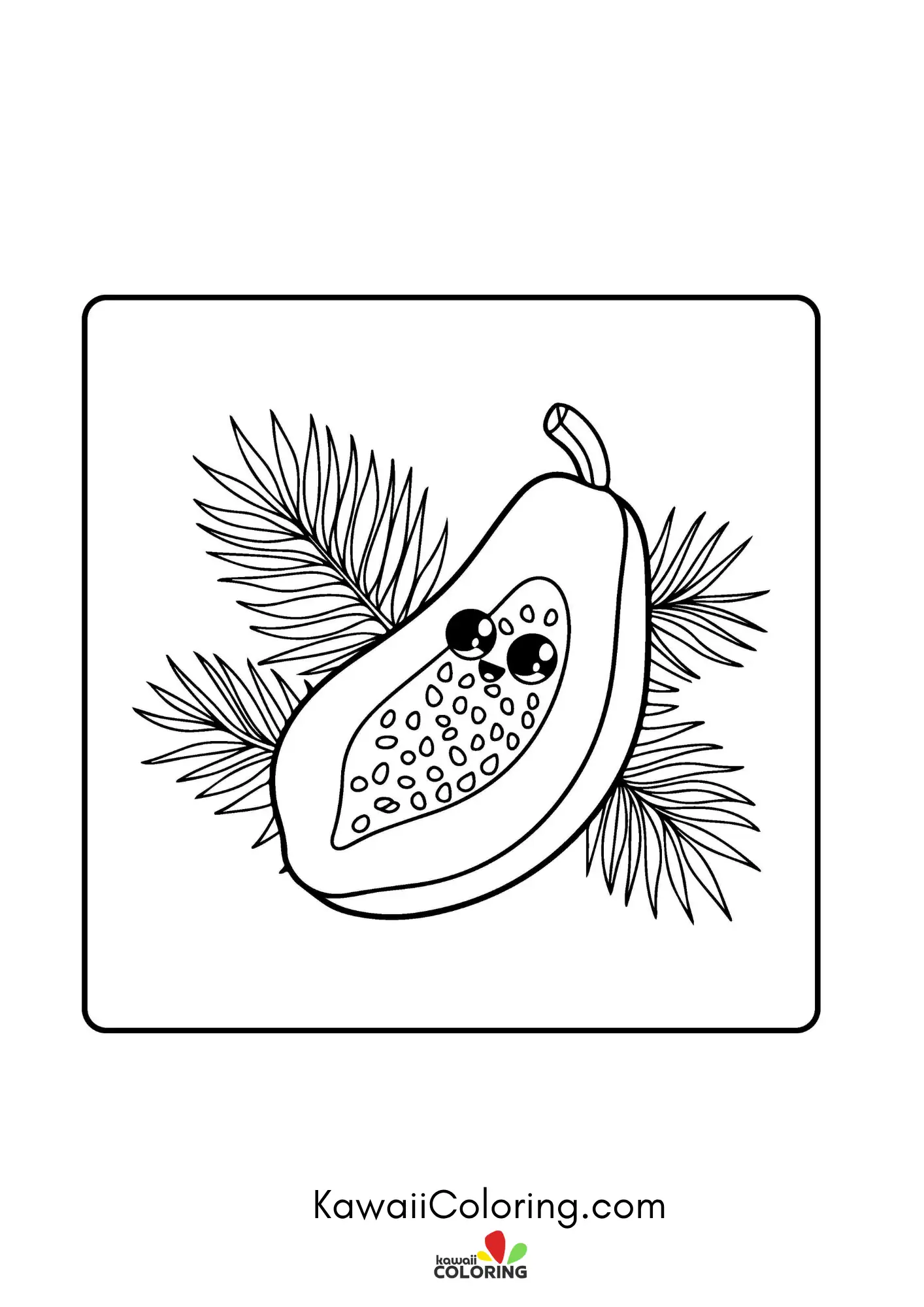 Smiling fruit surrounded by stars